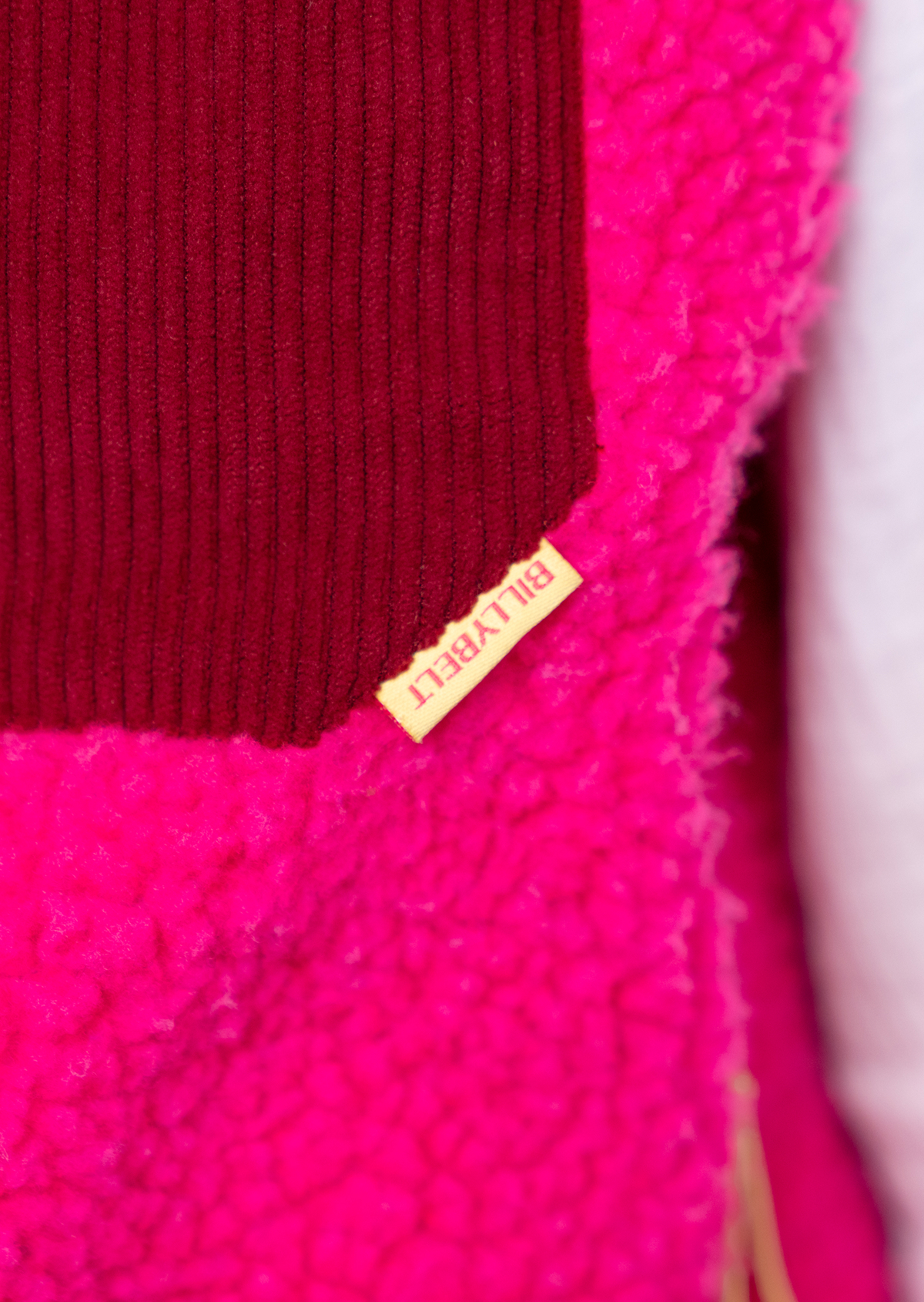 Veste sherpa zippée sans manches BILLYBELT Rose