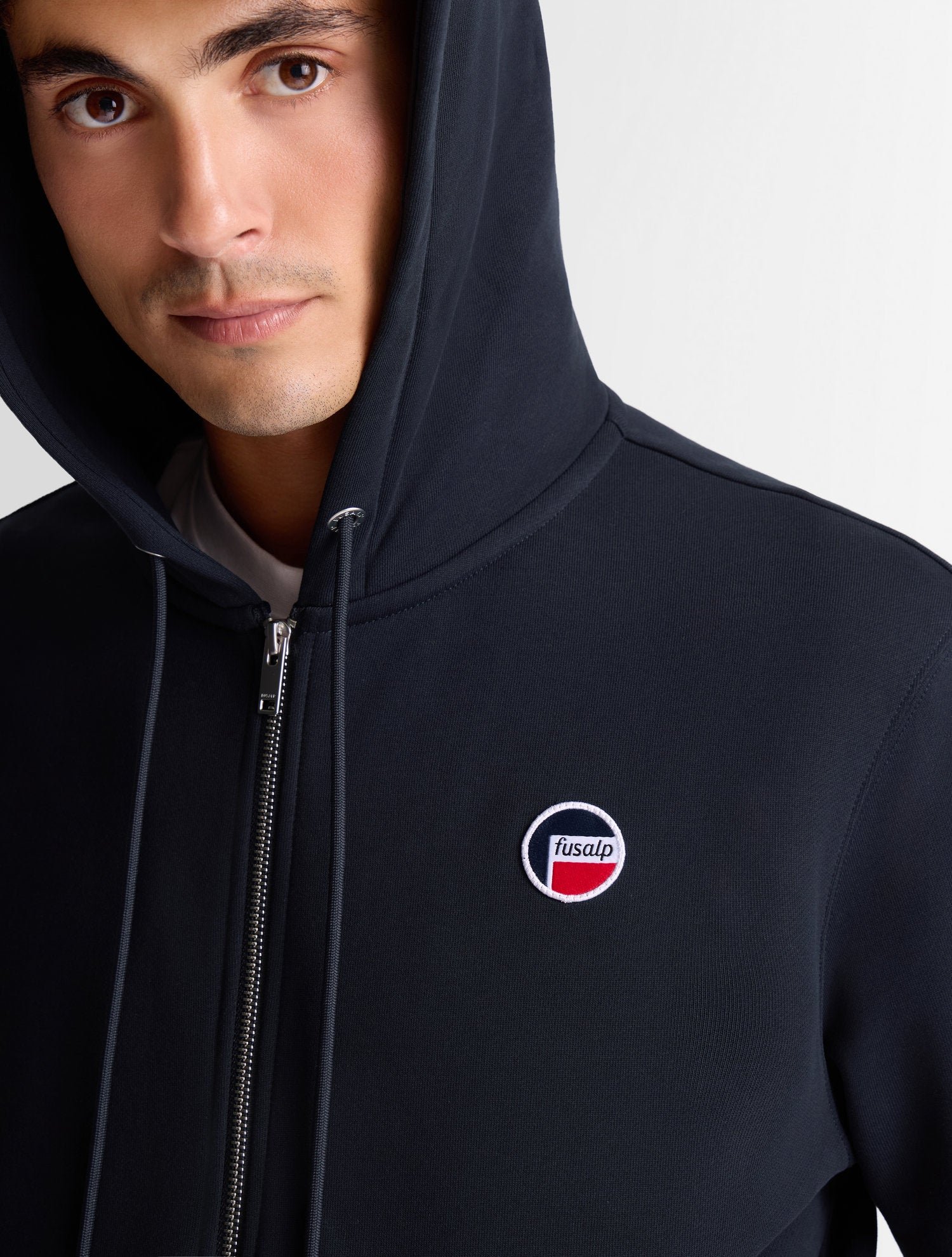 Sweatshirt vortico col capuche coupe regular Bleu