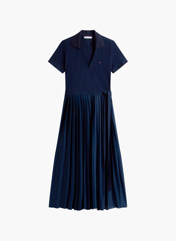 Pleated dress Blue Tommy hilfiger - Women | Printemps.com Pleated dress Blue Tommy hilfiger - Women | Printemps.com