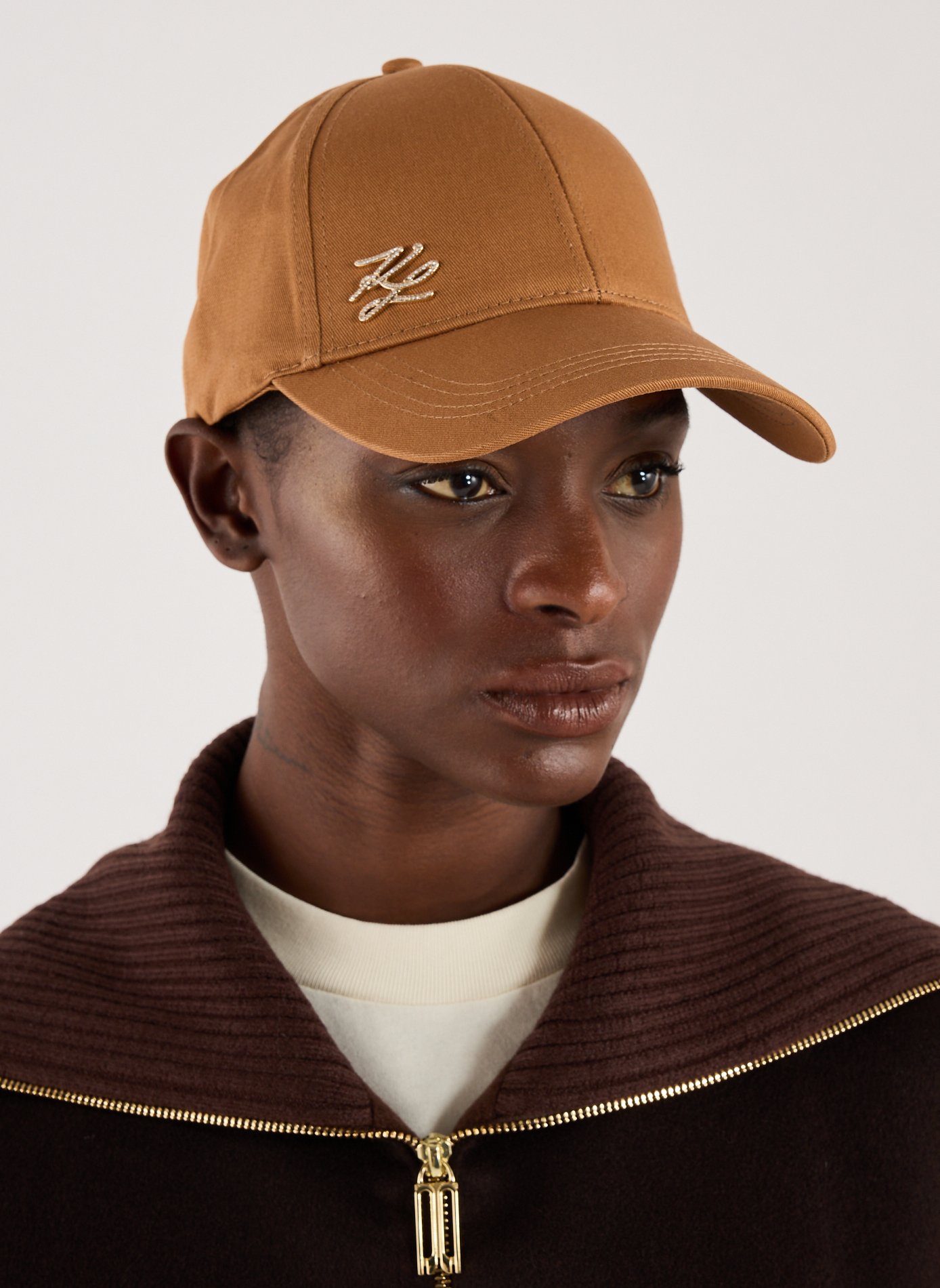 Casquette à logo  KARL LAGERFELD Marron