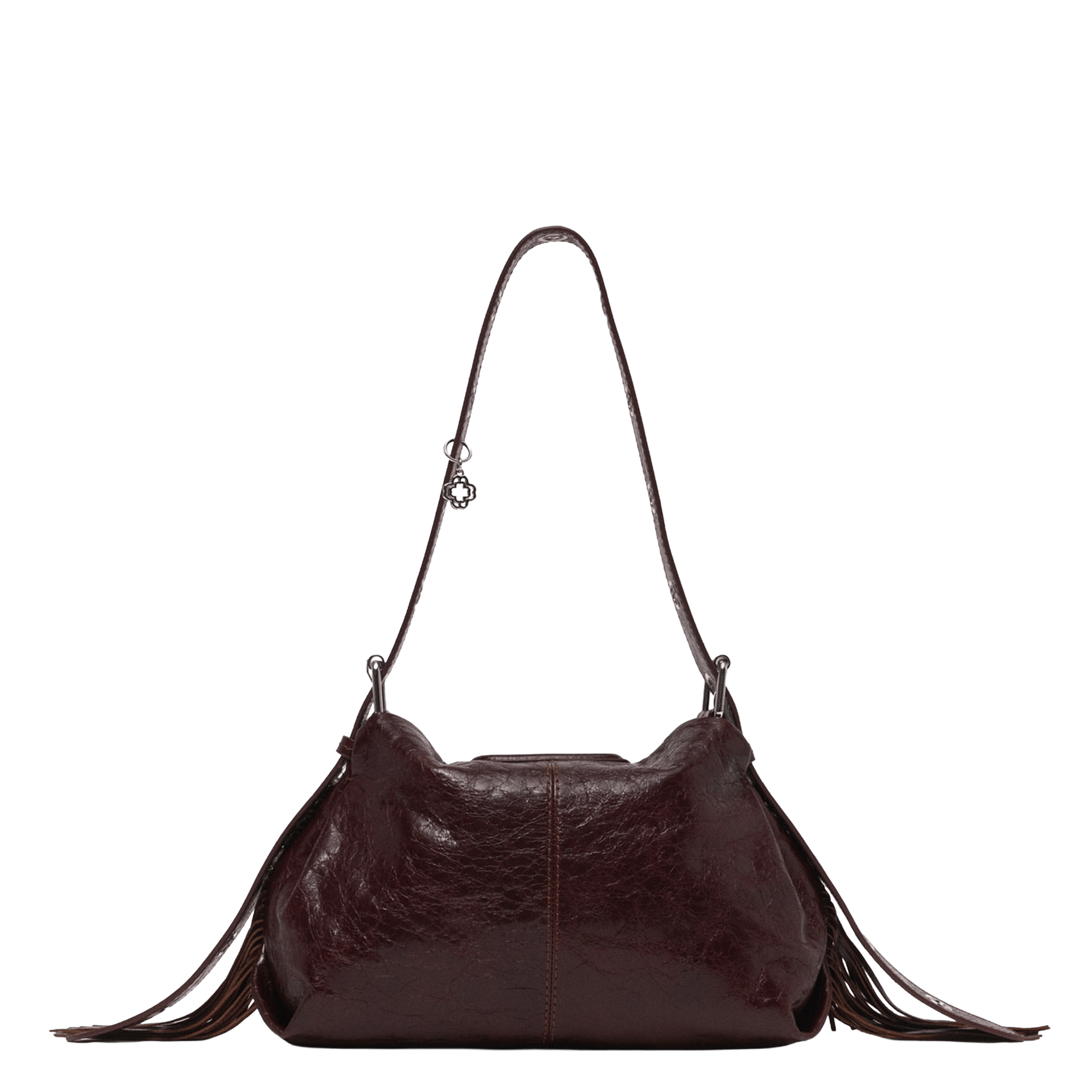 Sac porté épaule en cuir miss m MAJE Marron