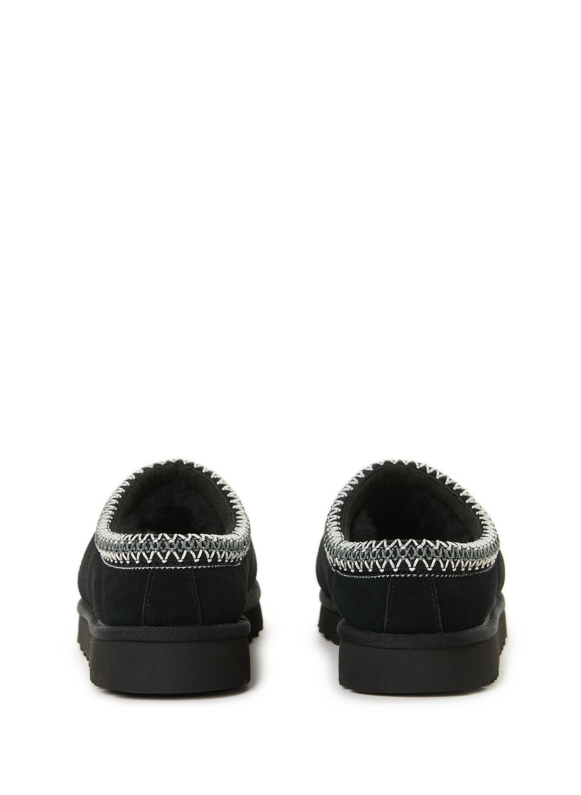 Mixed leather slippers UGG Black