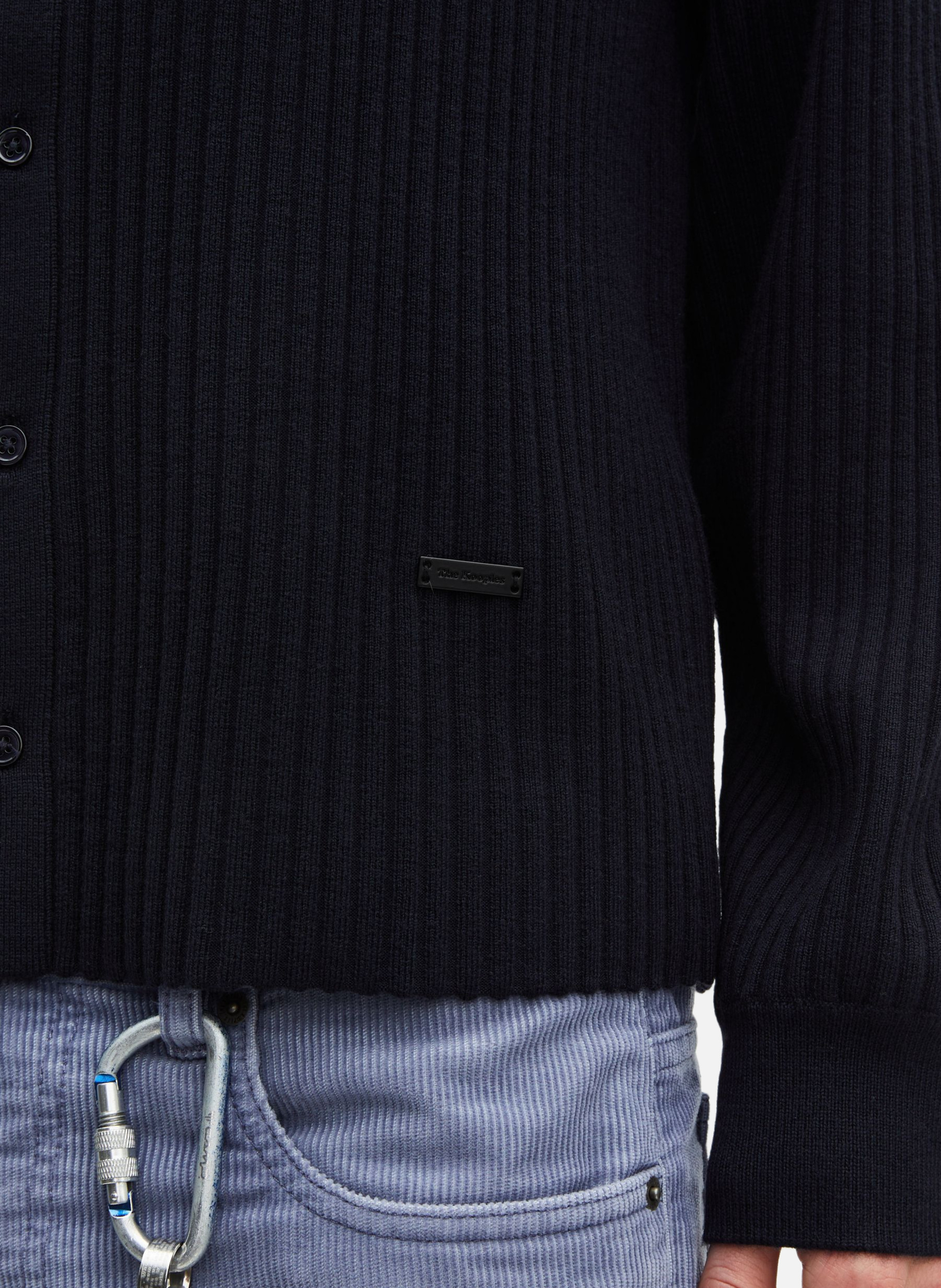 Cardigan à côtes THE KOOPLES Bleu