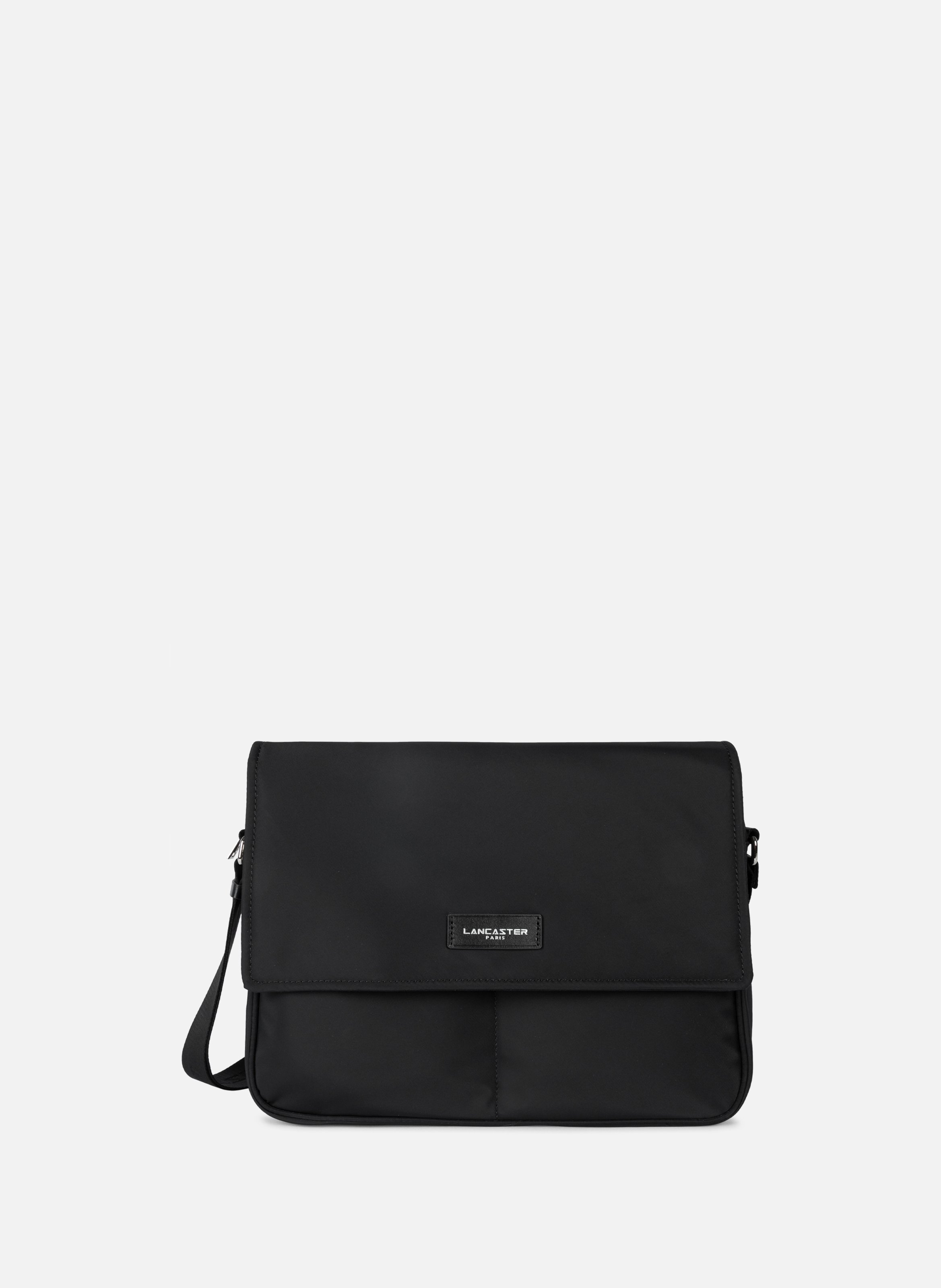 LANCASTER Large messenger bag - Basic Vita Black