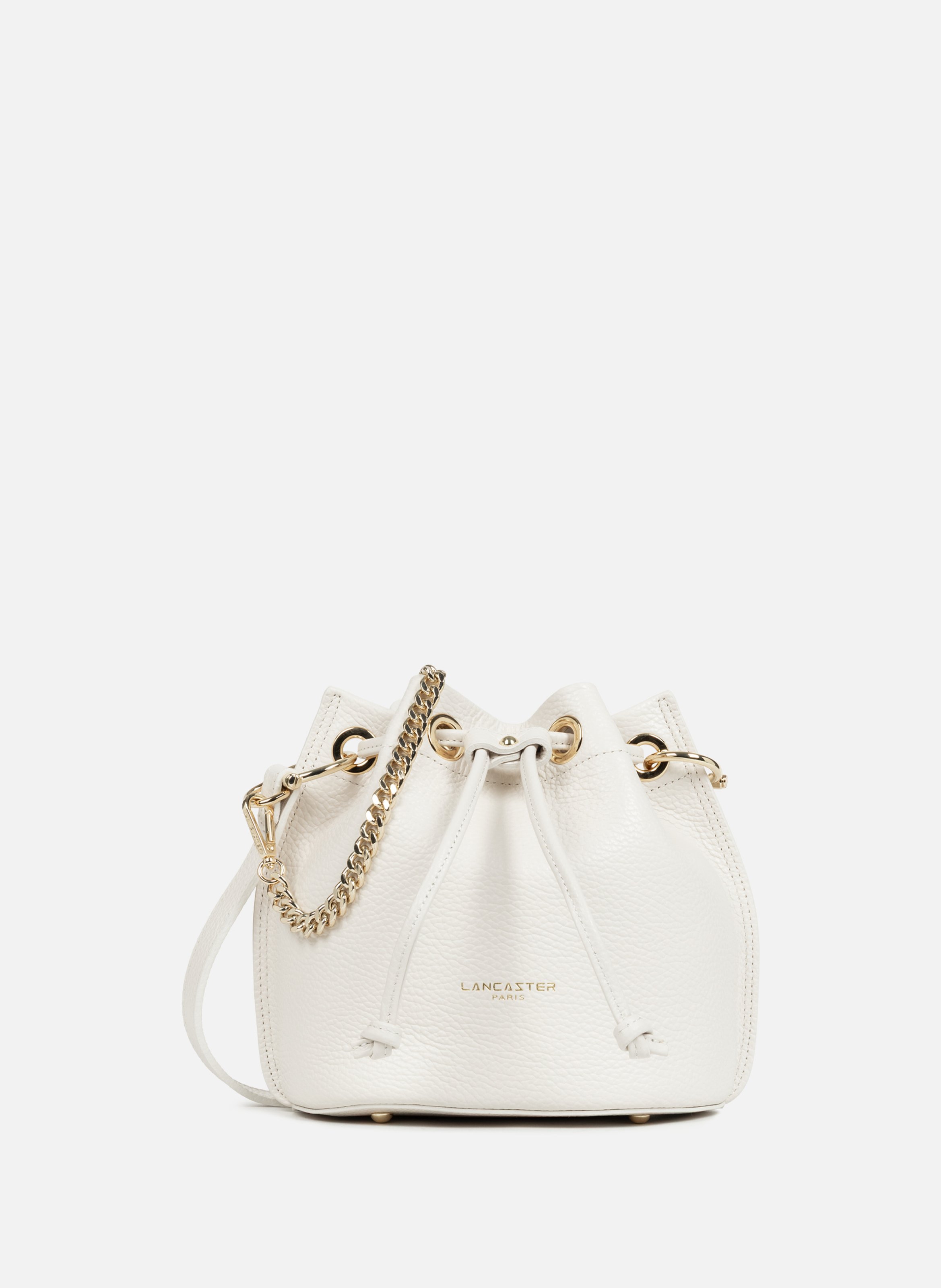 LANCASTER Small bucket bag - Alba Double White