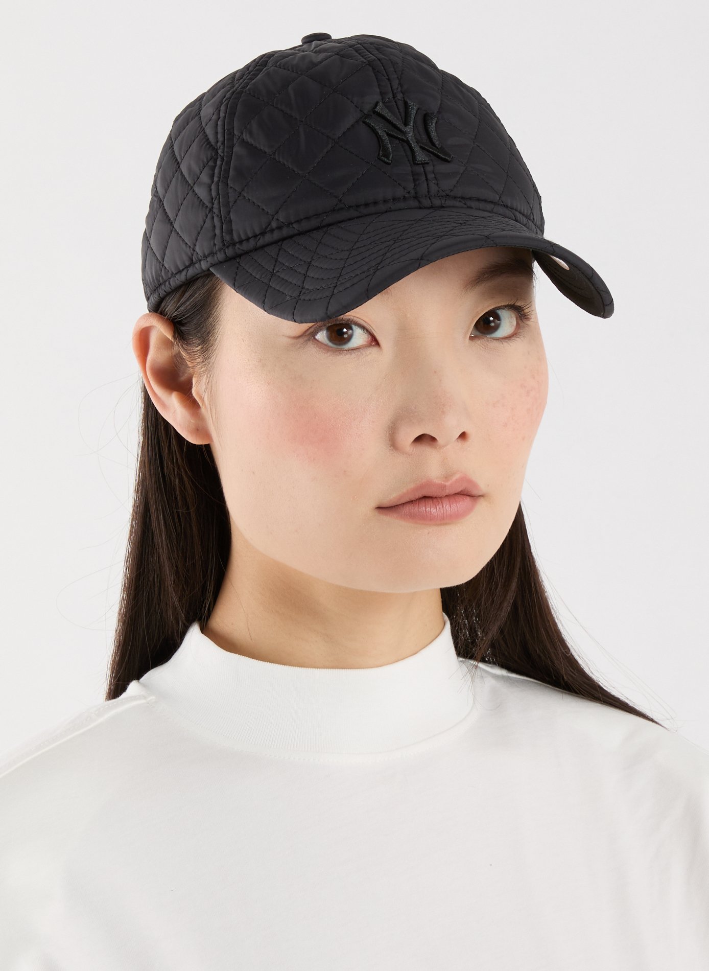 Casquette matelassée à visière incurvée NEW ERA Noir