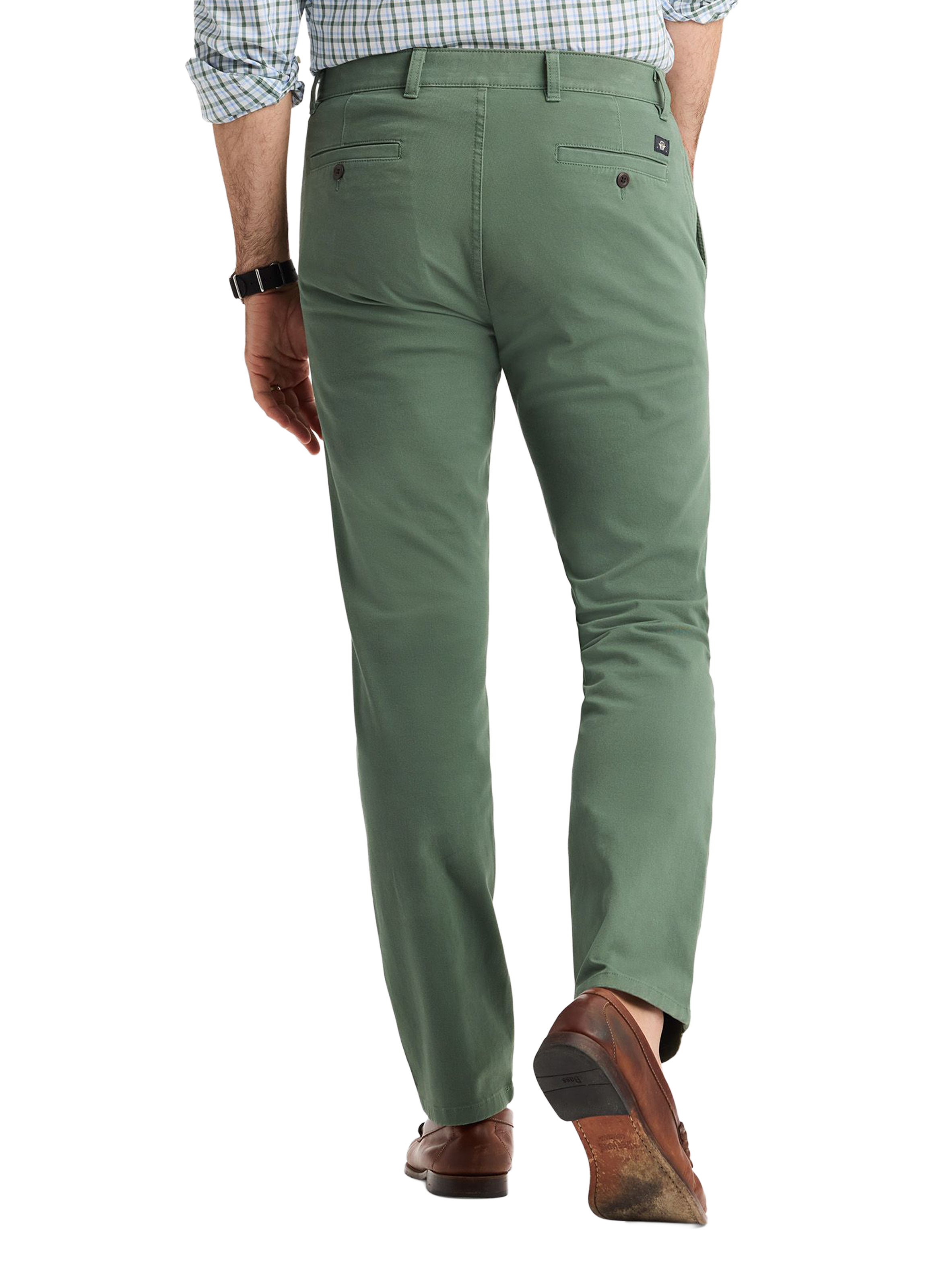 Straight cotton trousers DOCKERS Green