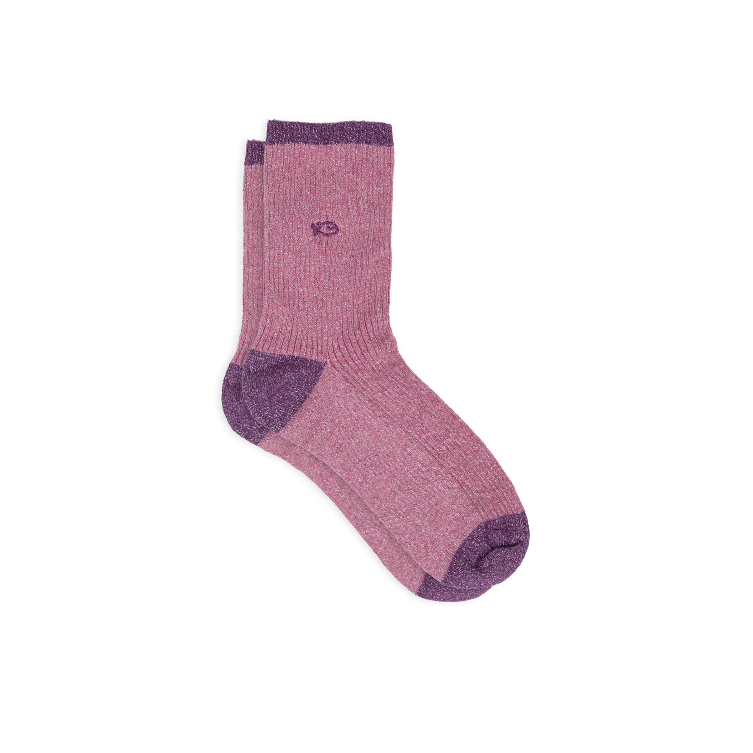 Chaussettes en coton peigné vintage BILLYBELT Rose