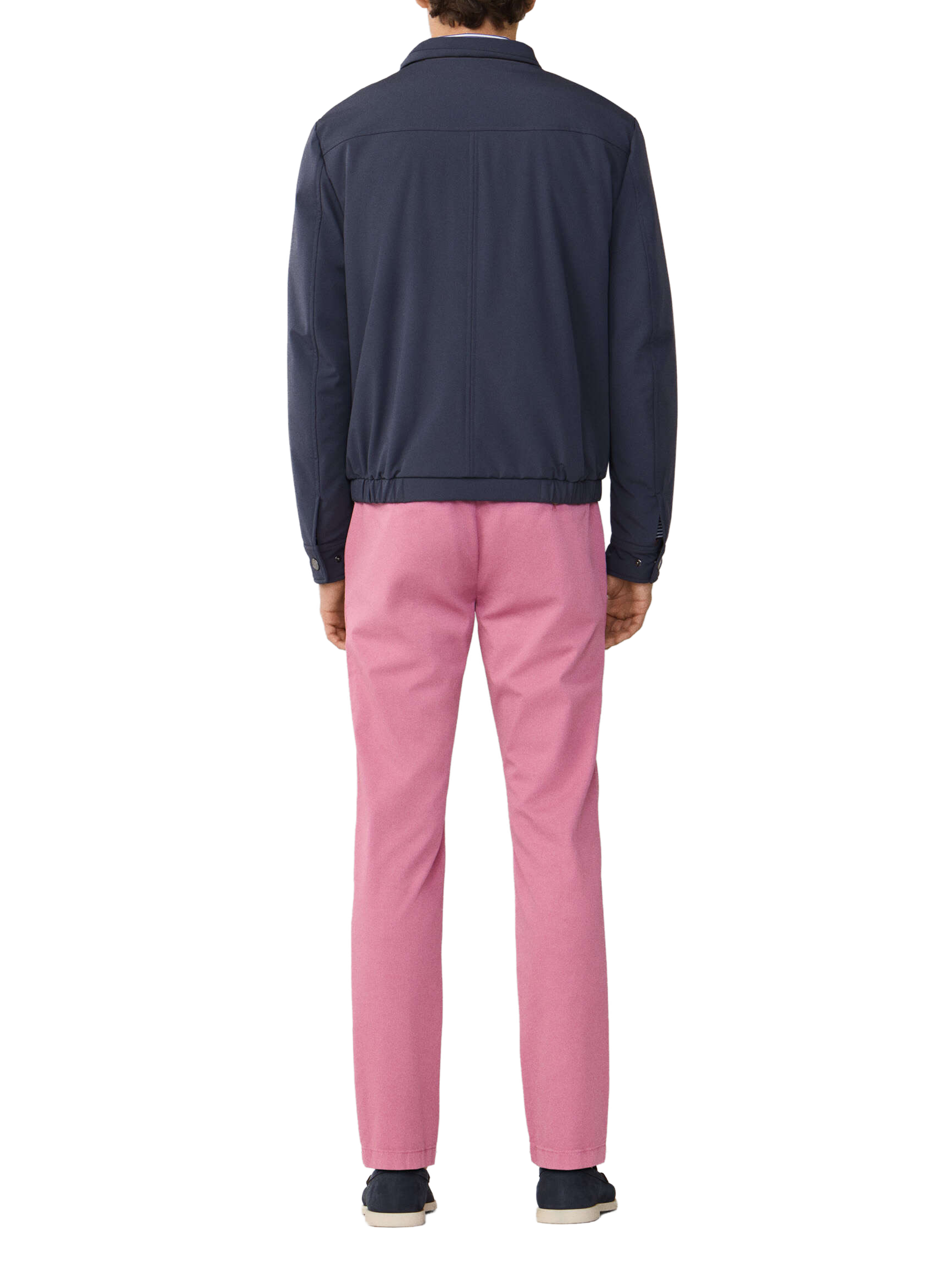 Blouson uni à col montant FACONNABLE Bleu