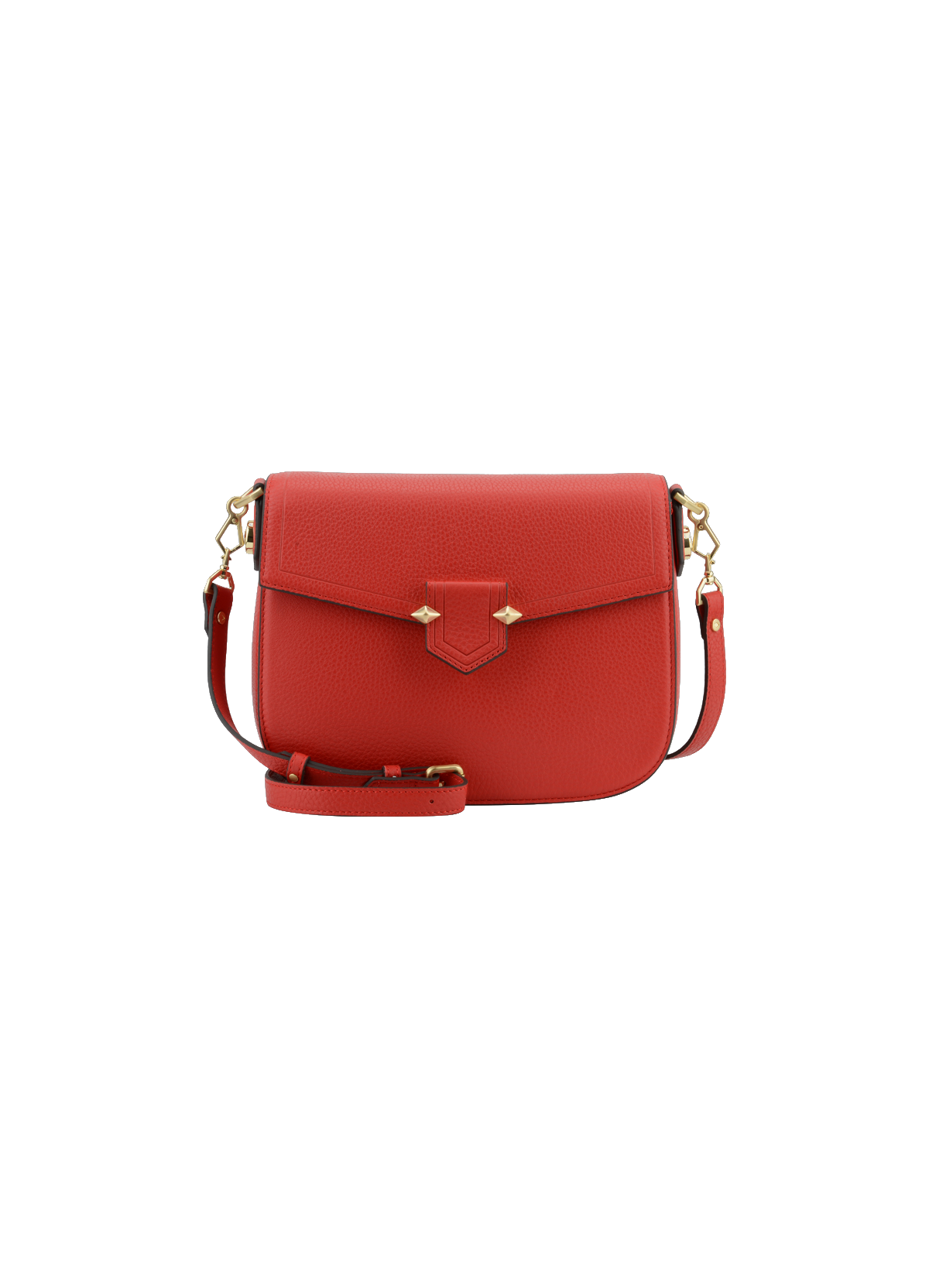 Sèvres | sac porté main et épaule mm en cuir de vachette POURCHET Rouge