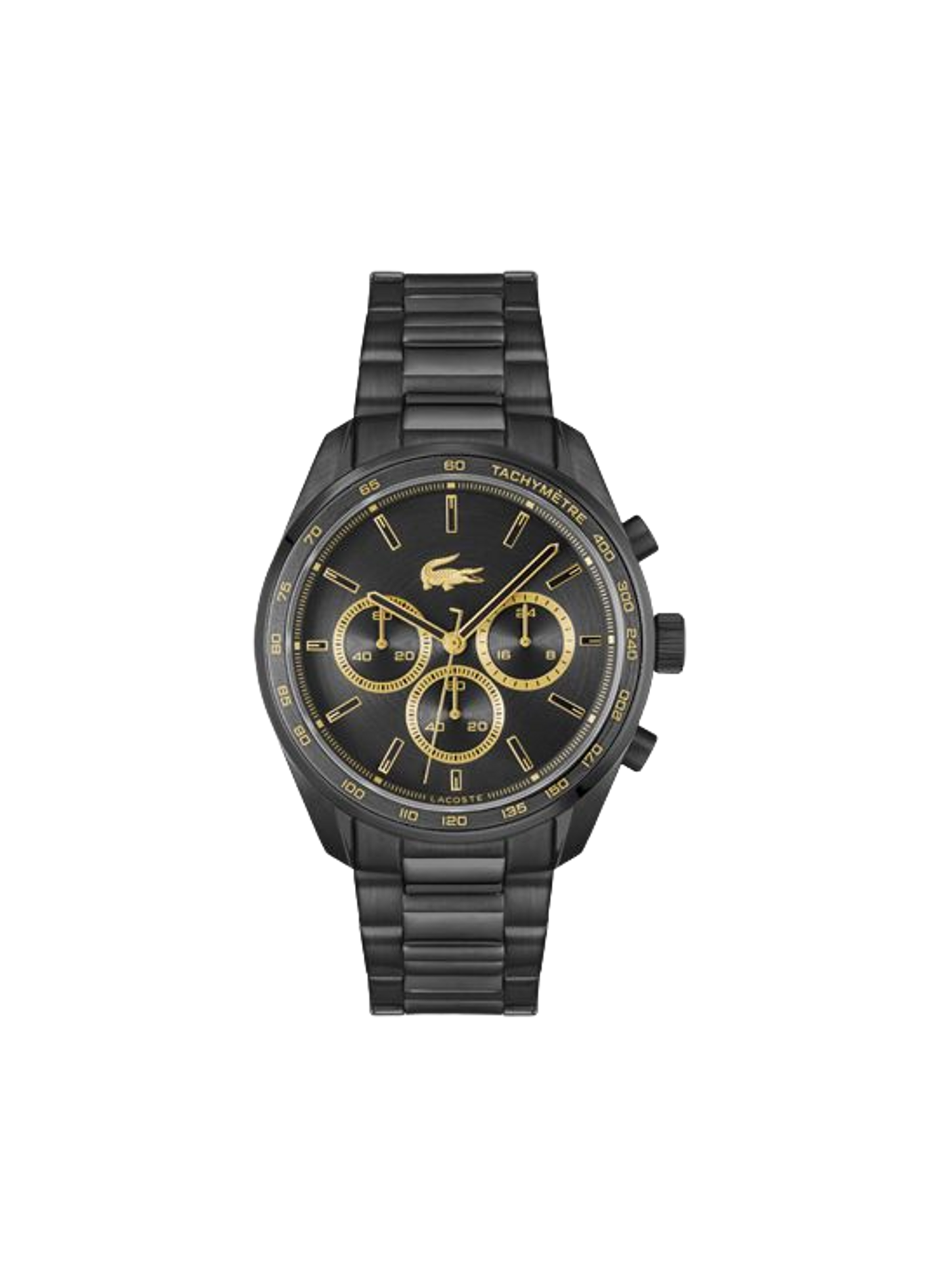 Montre quartz Boston en acier inoxydable LACOSTE MONTRES Noir