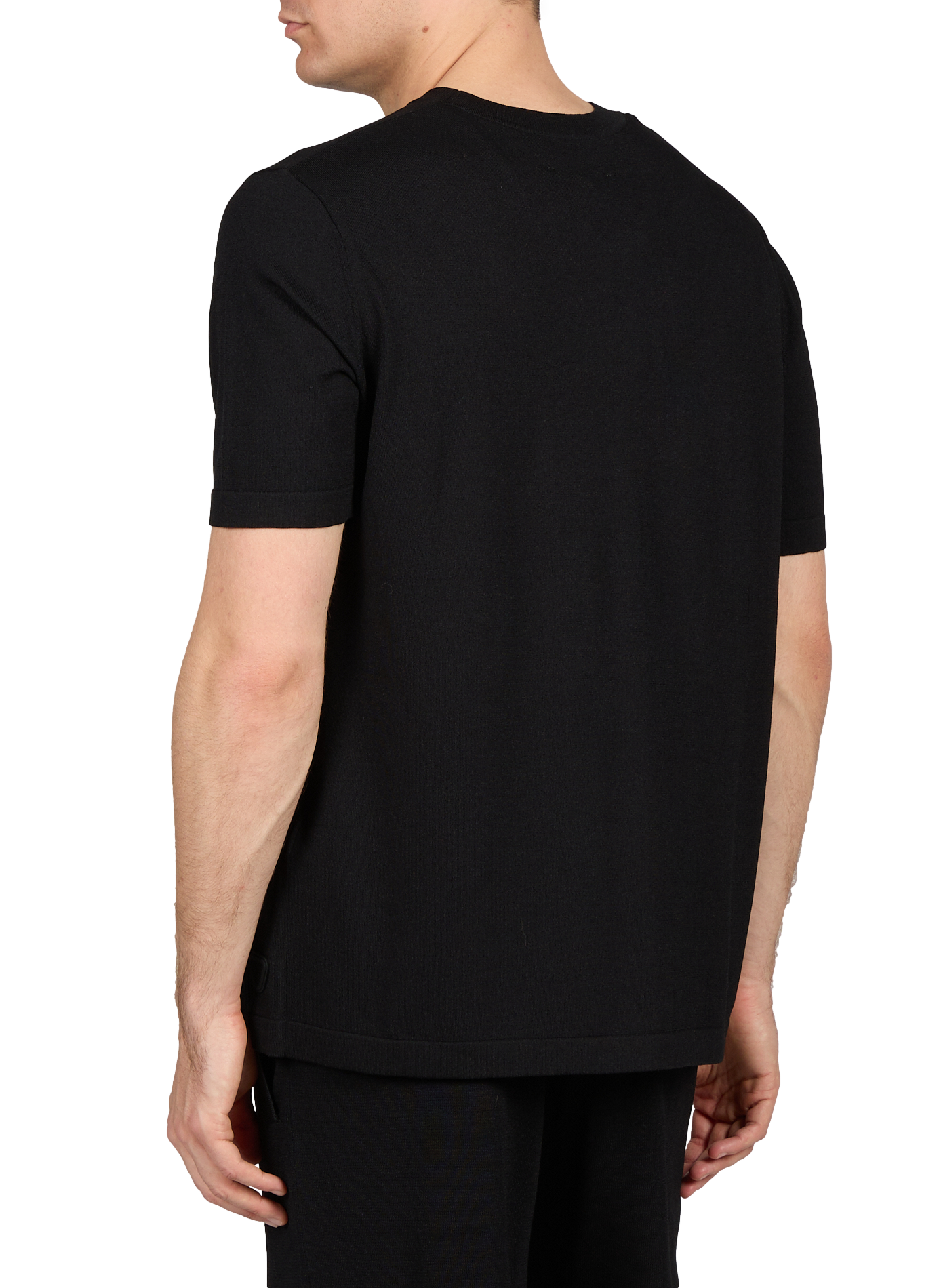 T-shirt Juste à col rond GERTRUDE ET GASTON Noir