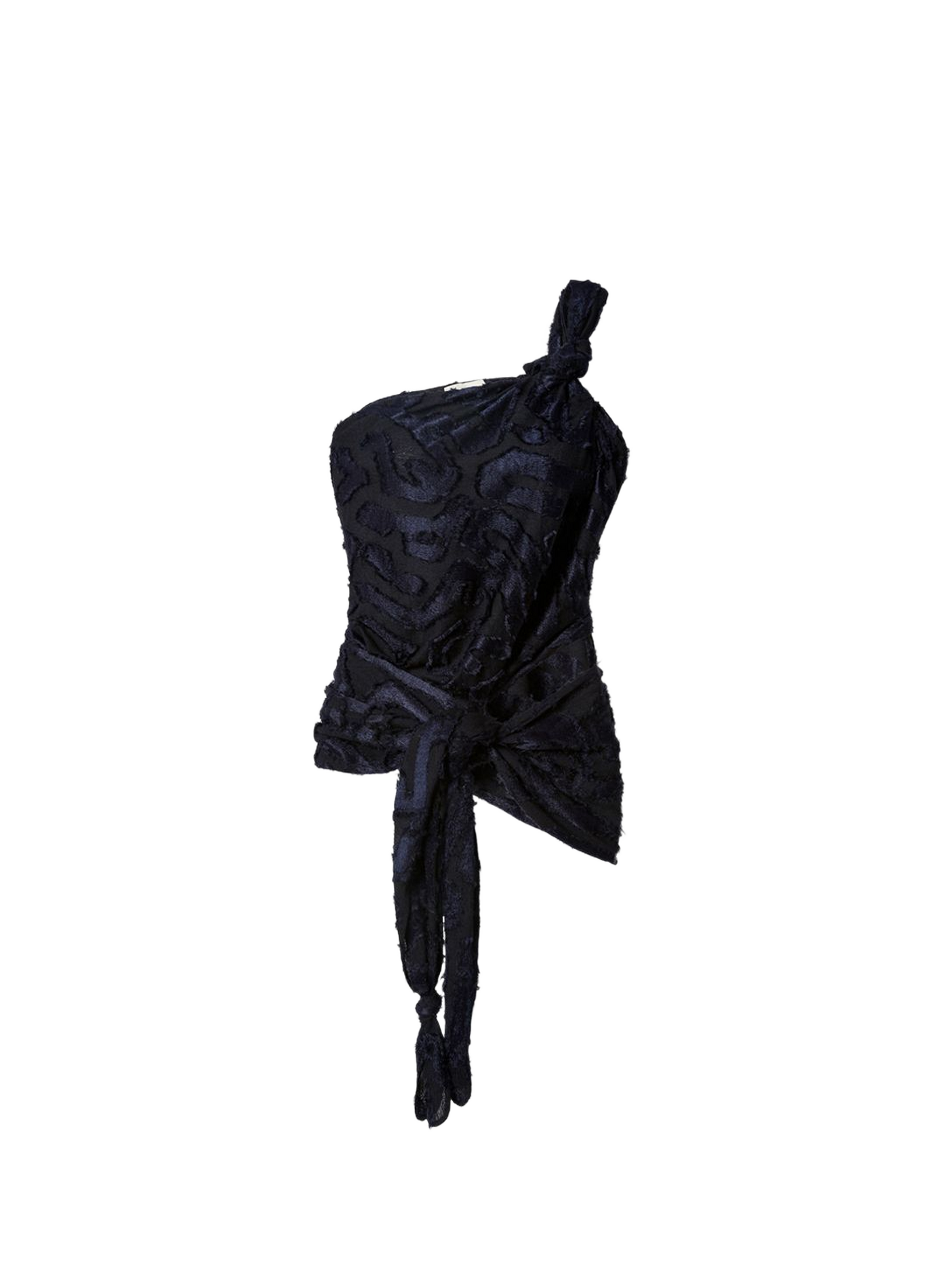 Asymmetrical Leyda jacquard top ISABEL MARANT Blue