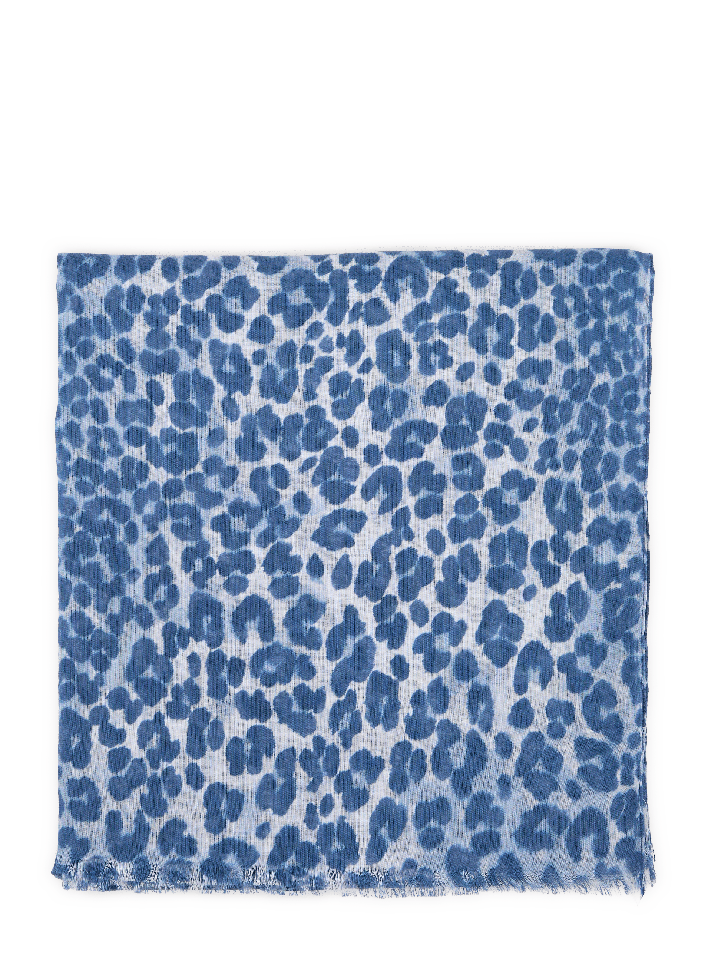 Printed cotton scarf SAISON 1865 Blue