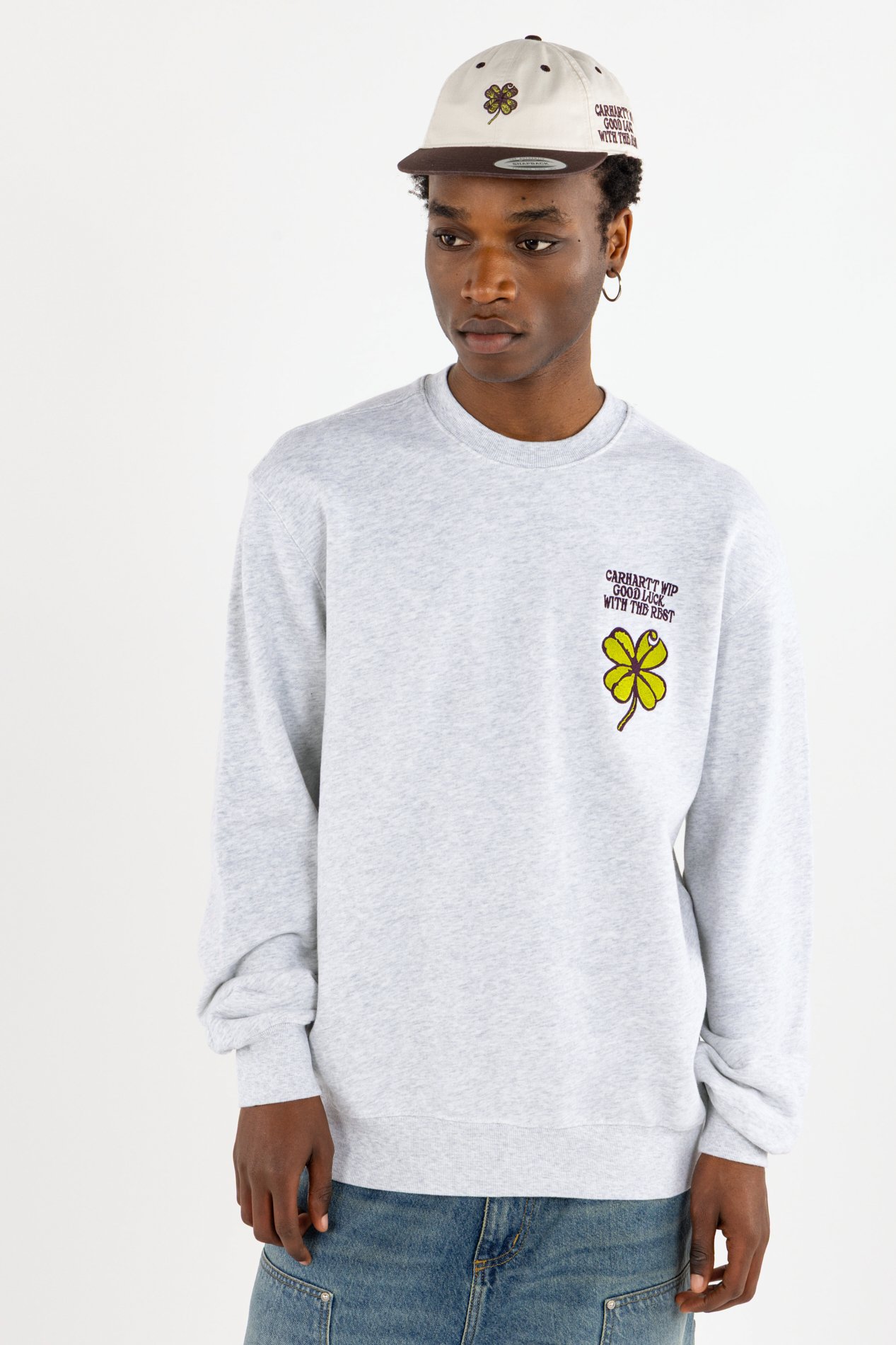 Sweatshirt clover sweat CARHARTT WIP Gris