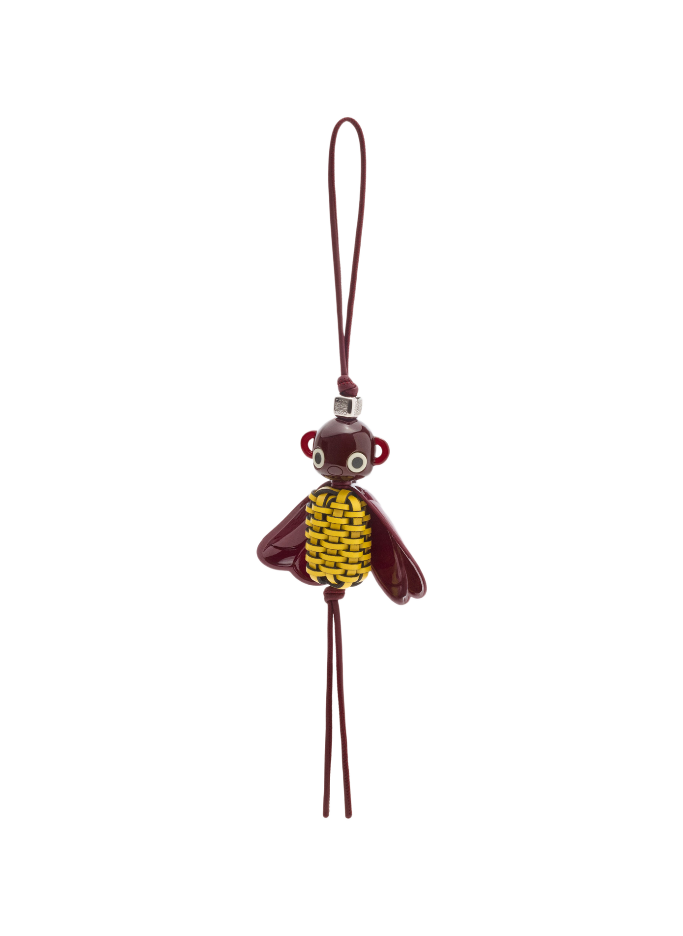 Taschenanhänger Blombée aus Kalbsleder LOEWE Gelb