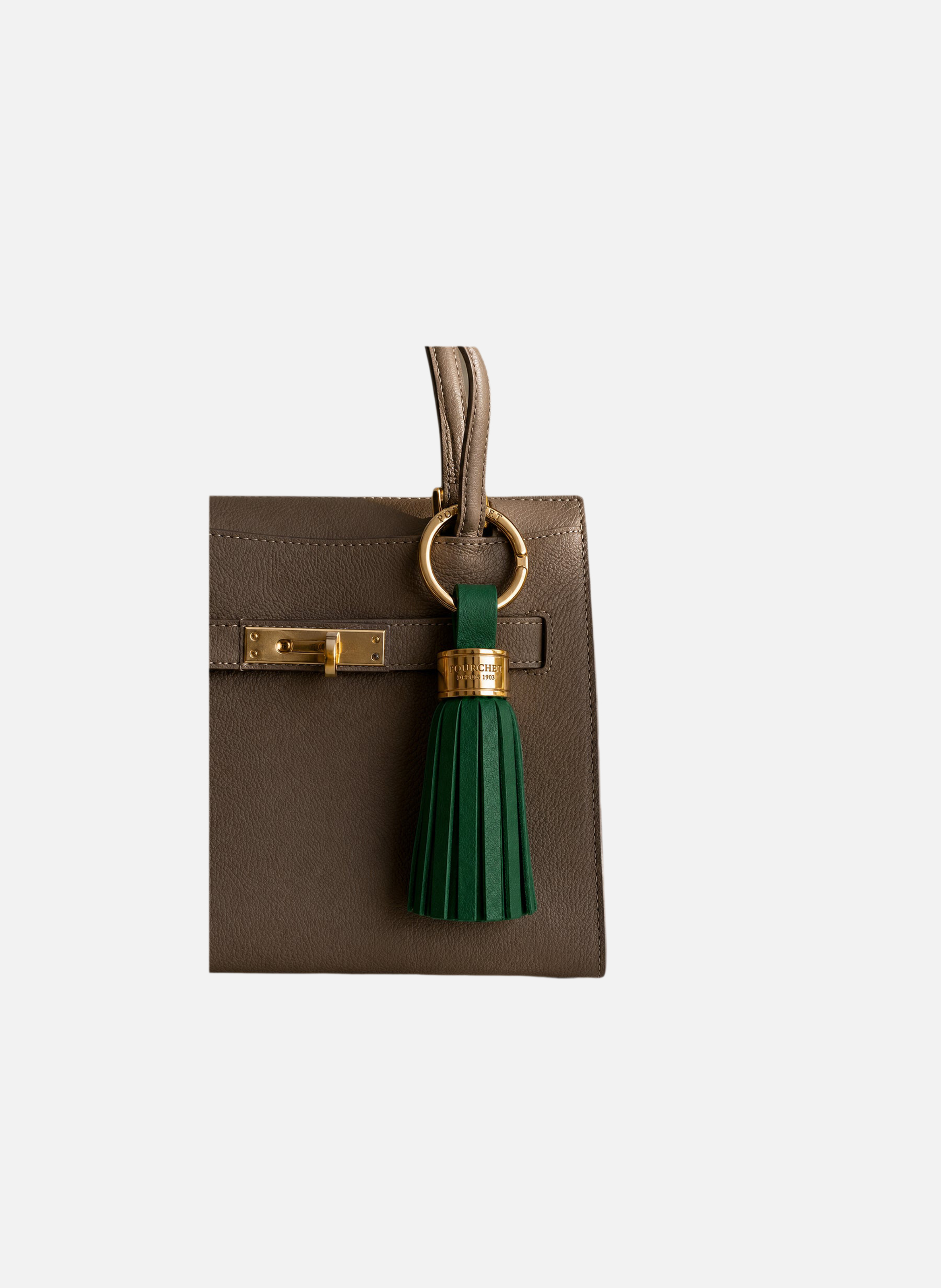 Accessoires | porte-clés en métal et cuir POURCHET Vert