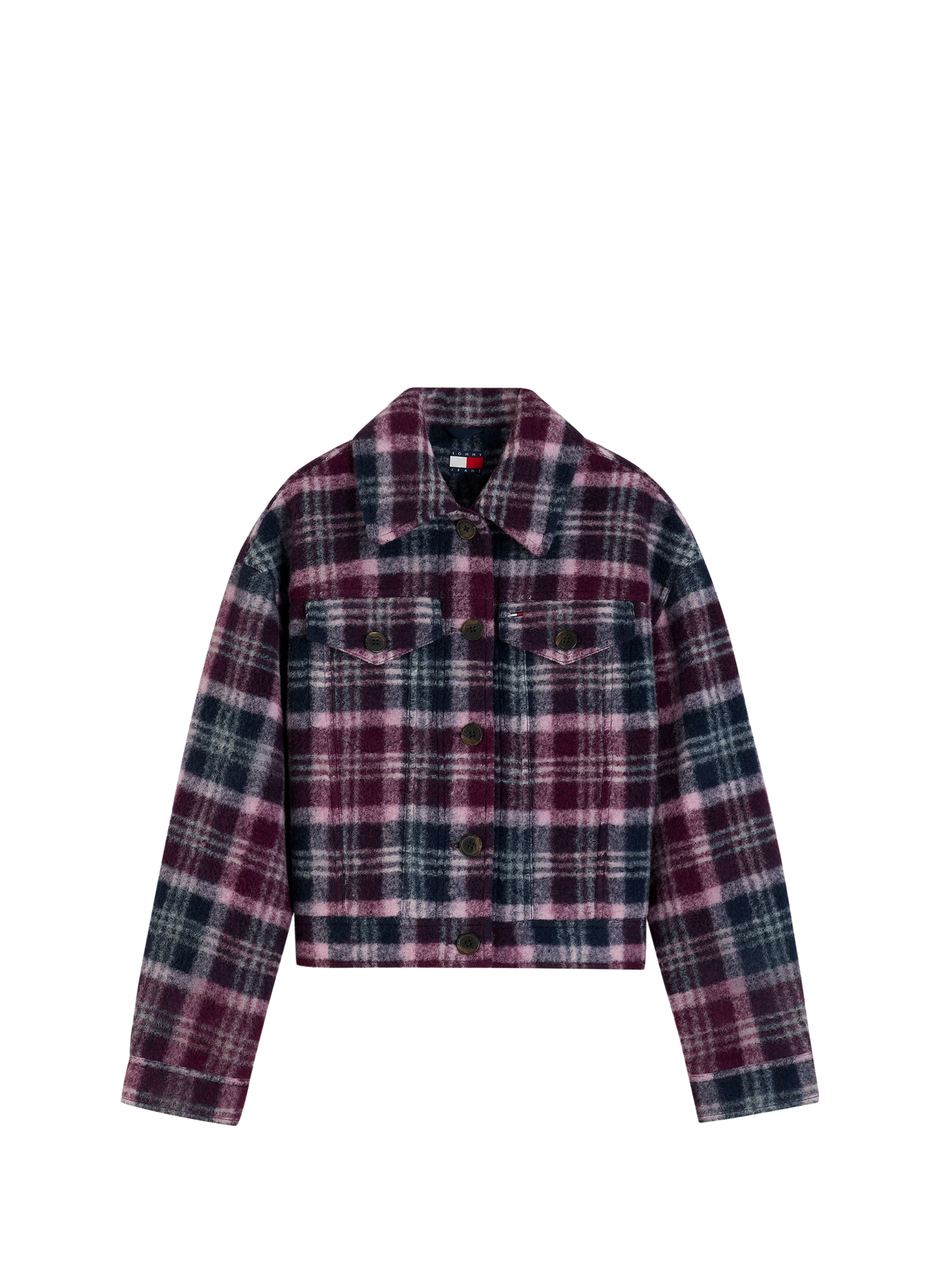 Veste à logo en laine mélangée TOMMY HILFIGER Multicolore