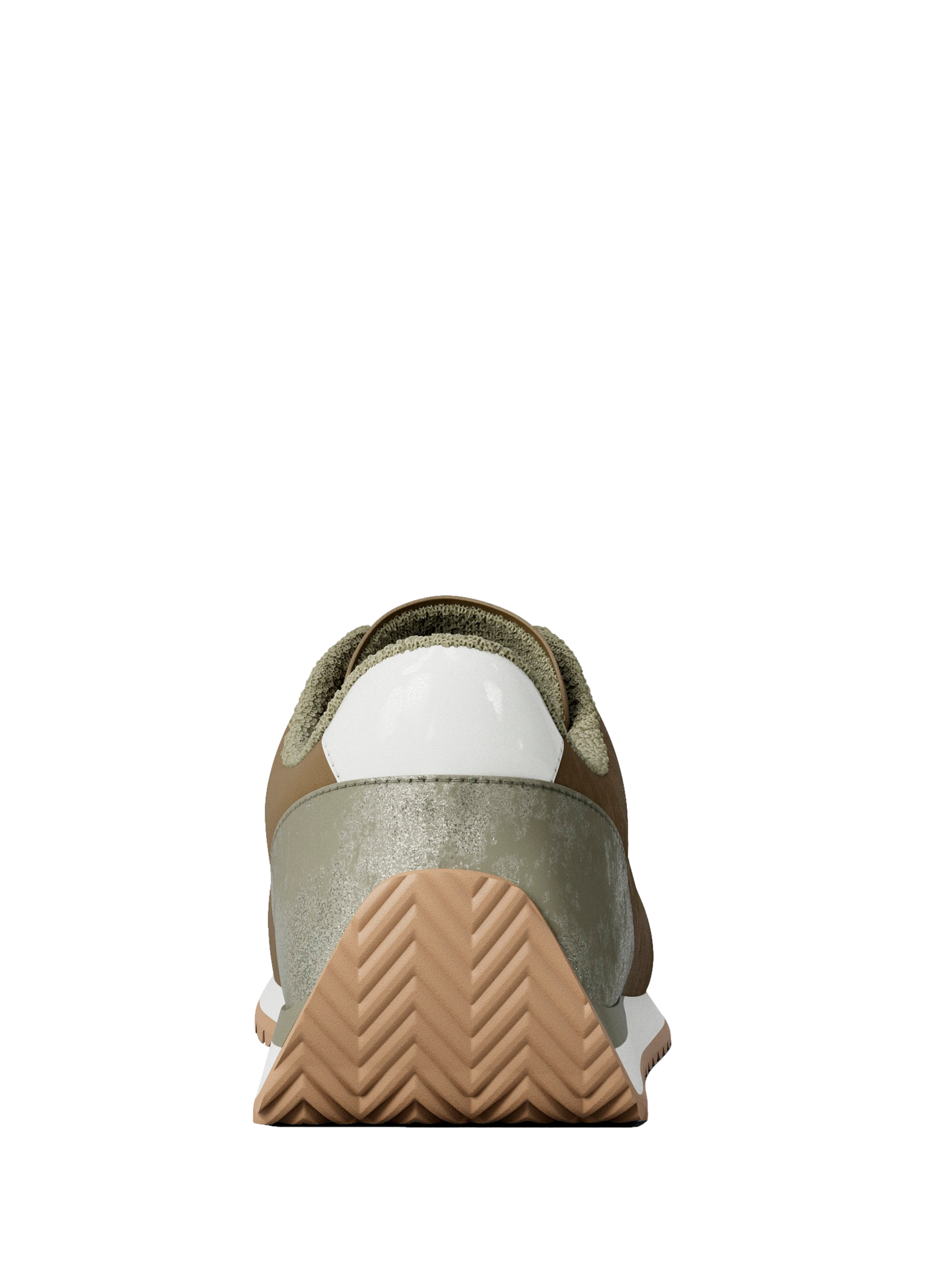 Sneakers zigrinate in pelle scamosciata Rhodes MICHAEL KORS Marrone