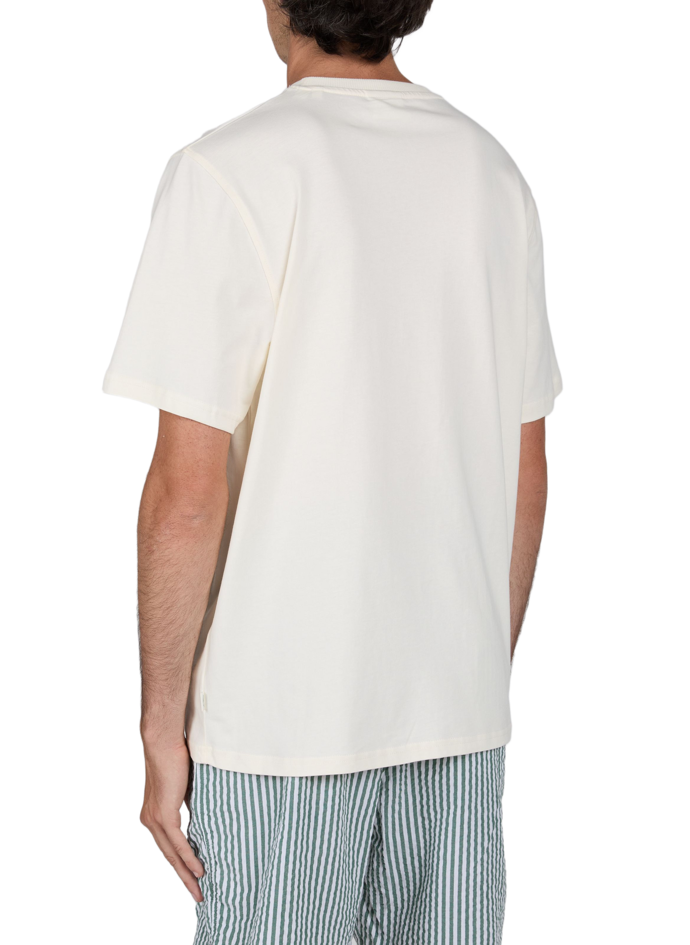 Straight embroidered cotton t-shirt LES DEUX White