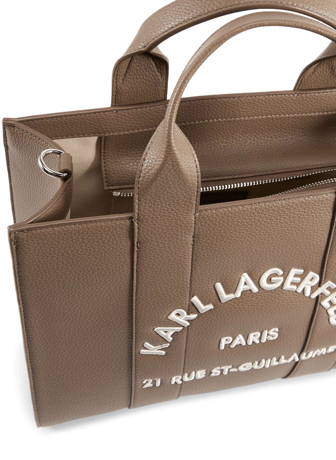 Medium logotyped K/ RSG tote bag KARL LAGERFELD Brown