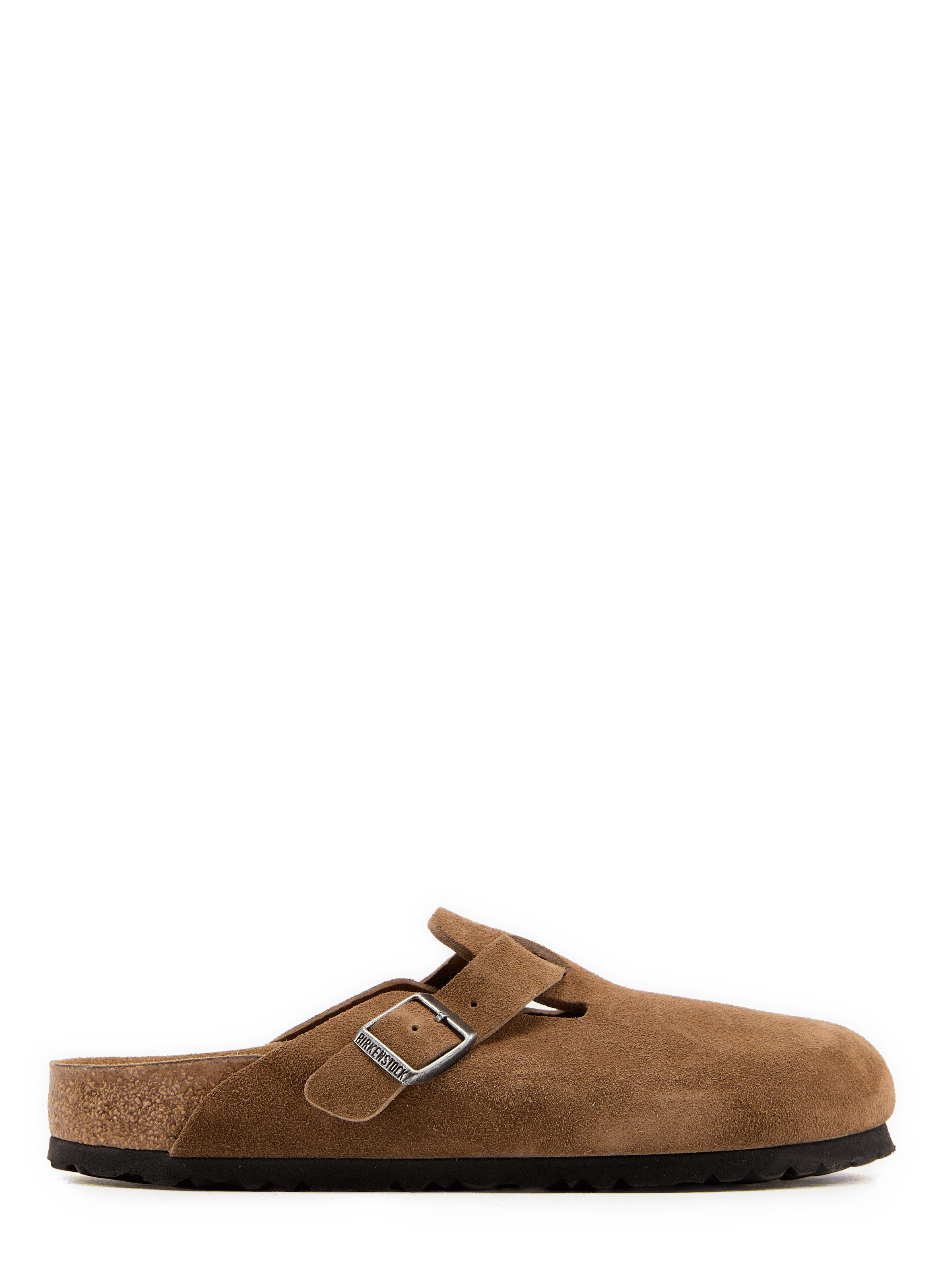 Muilen Boston BS van suède leer BIRKENSTOCK Bruin