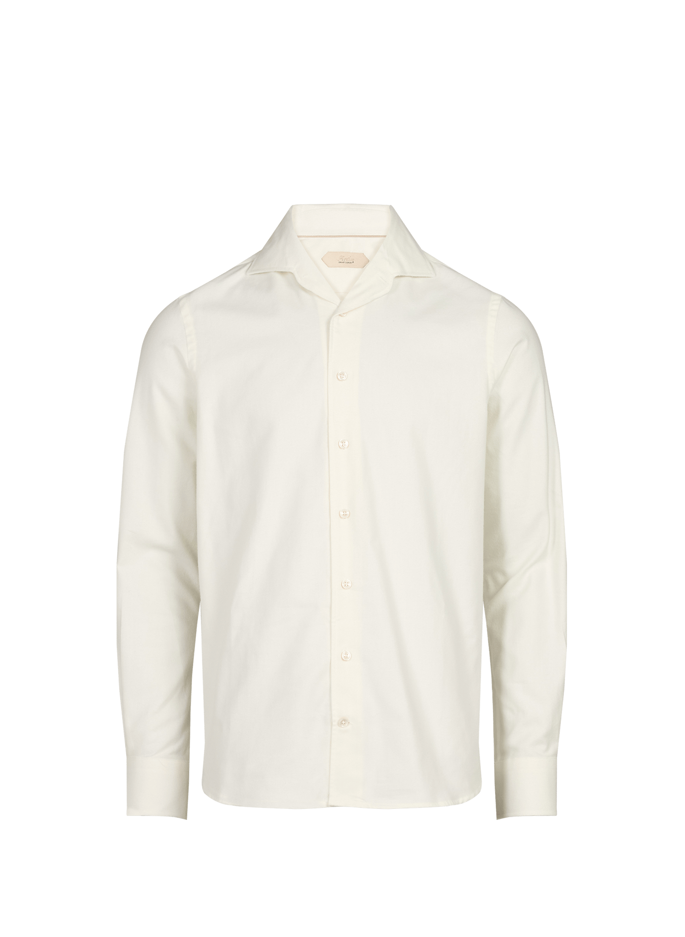 Slim fit shirt in cotton and wool AURELIEN Beige