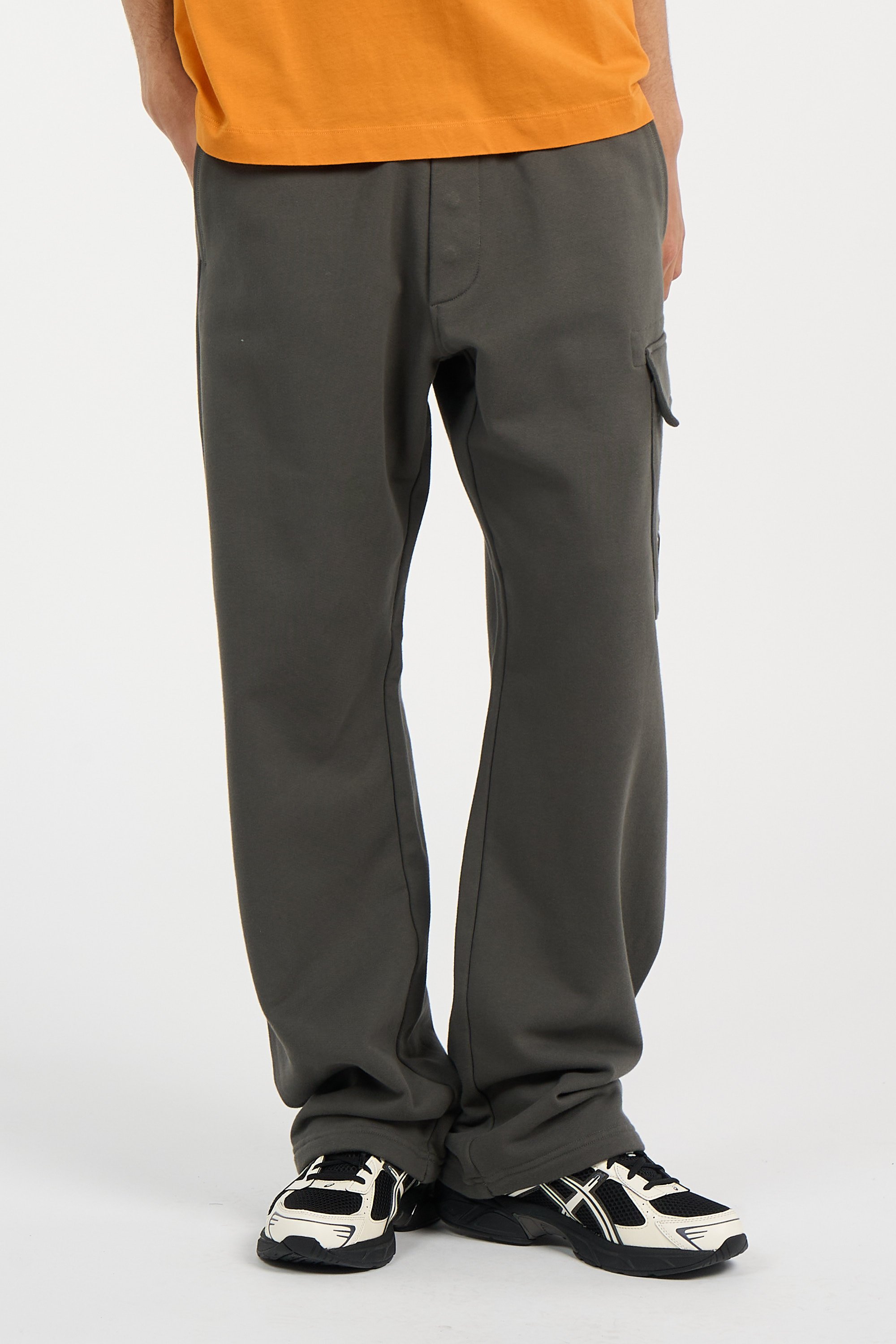 Pantalon de survêtement diagonal raised fleece cargo sweatpants CP COMPANY Kaki