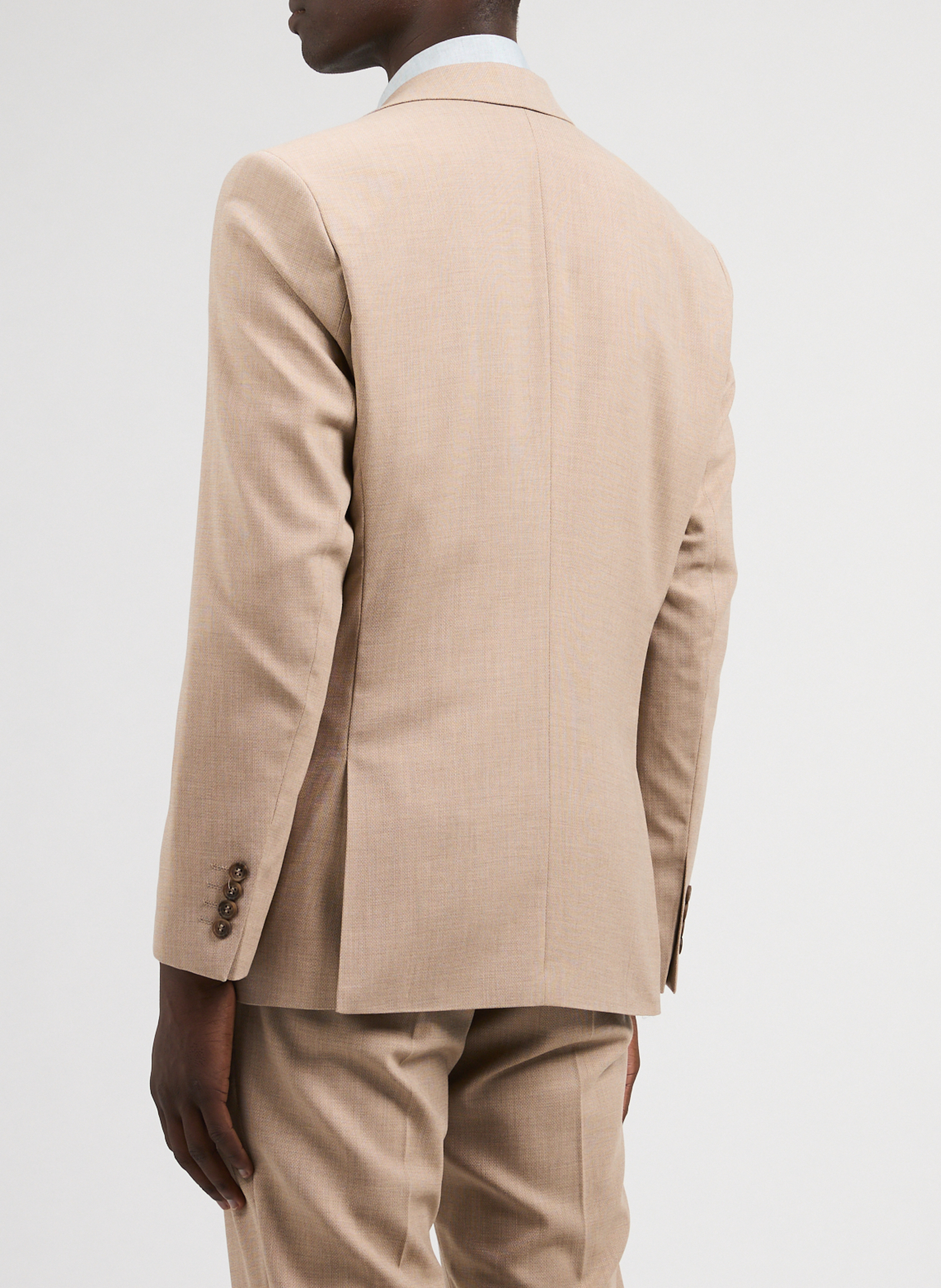 Schmaler Blazer mit mehreren Taschen SELECTED Beige