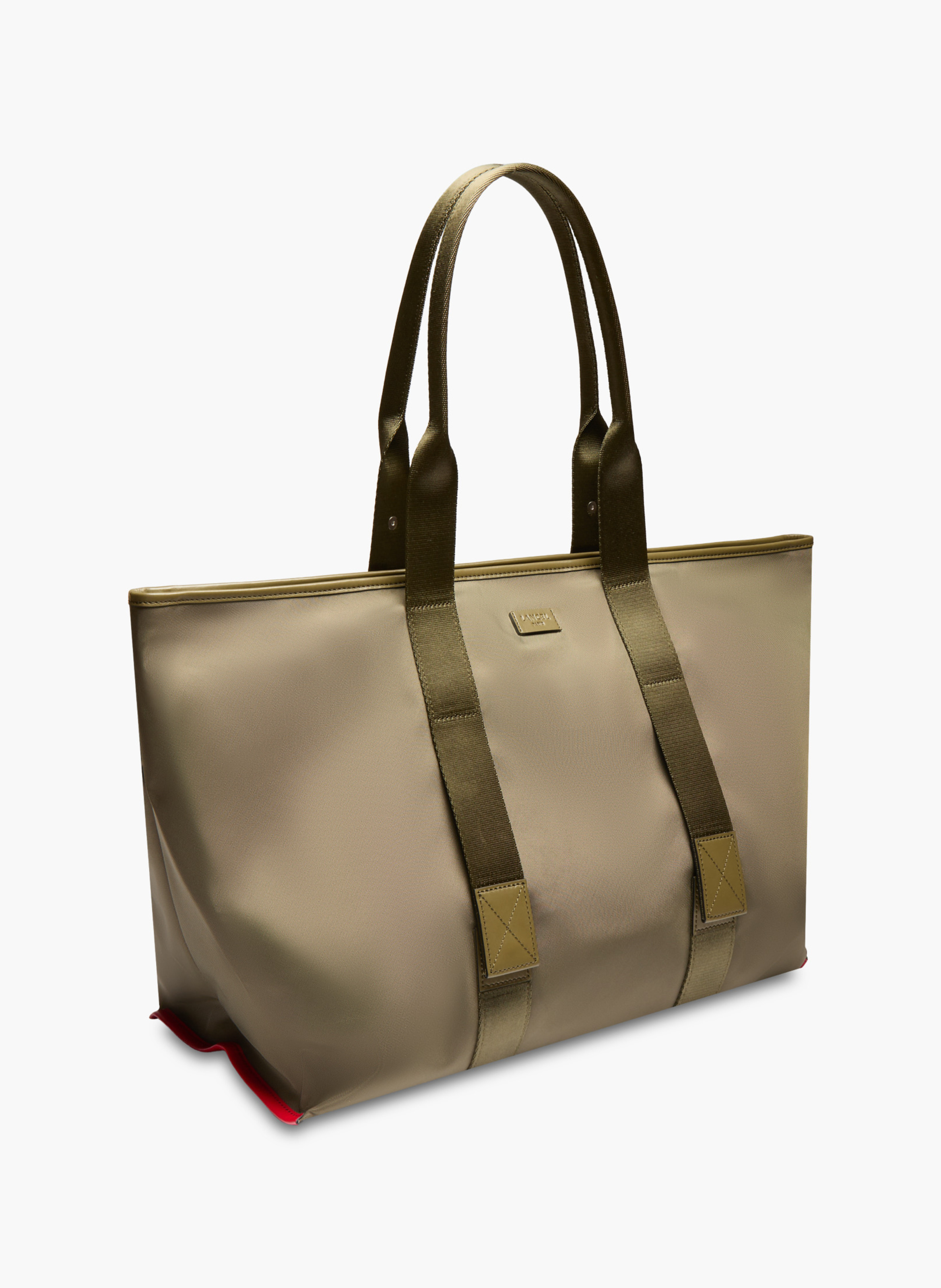 Sac cabas zippé l mistral rollable de lancel en nylon LANCEL Vert