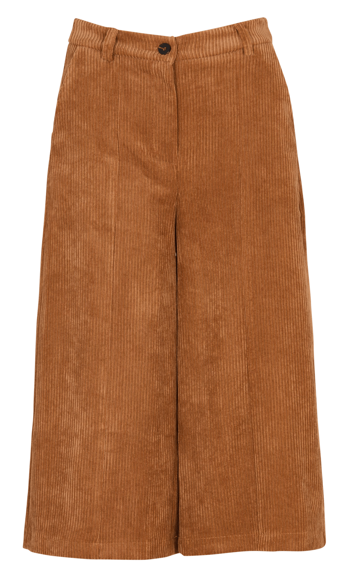 Lange bermuda van ribfluweel LA FEE MARABOUTEE Bruin