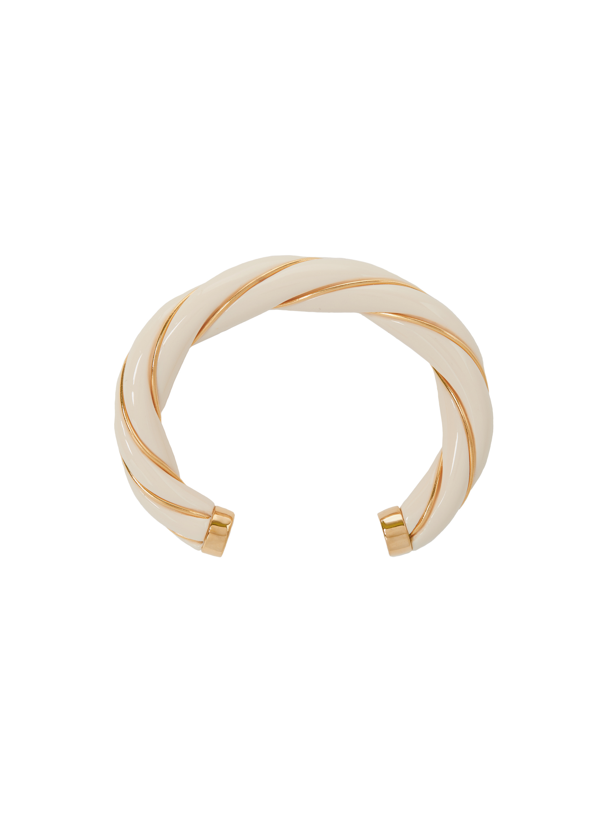 AURELIE BIDERMANN Woven bangle Beige