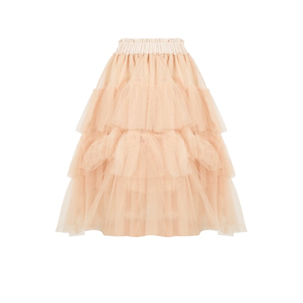 Jupe en tulle à volant