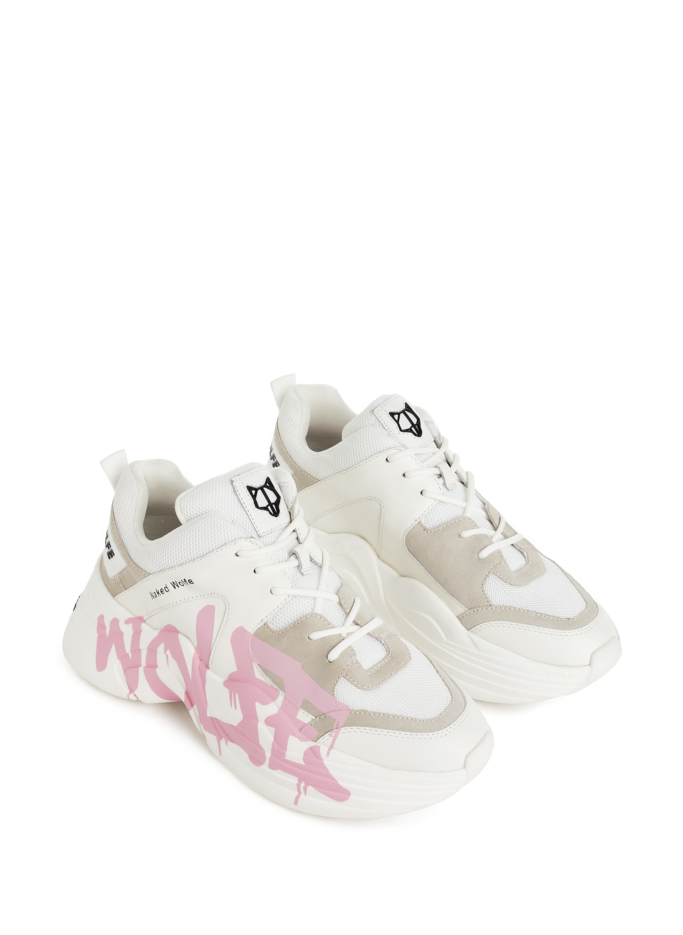 Baskets Track en cuir