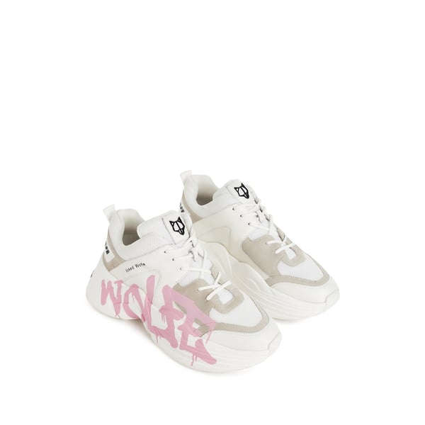 Baskets Track en cuir