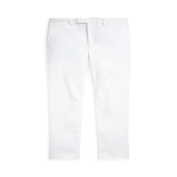 Polo Ralph Lauren Straight Cotton Trousers In White