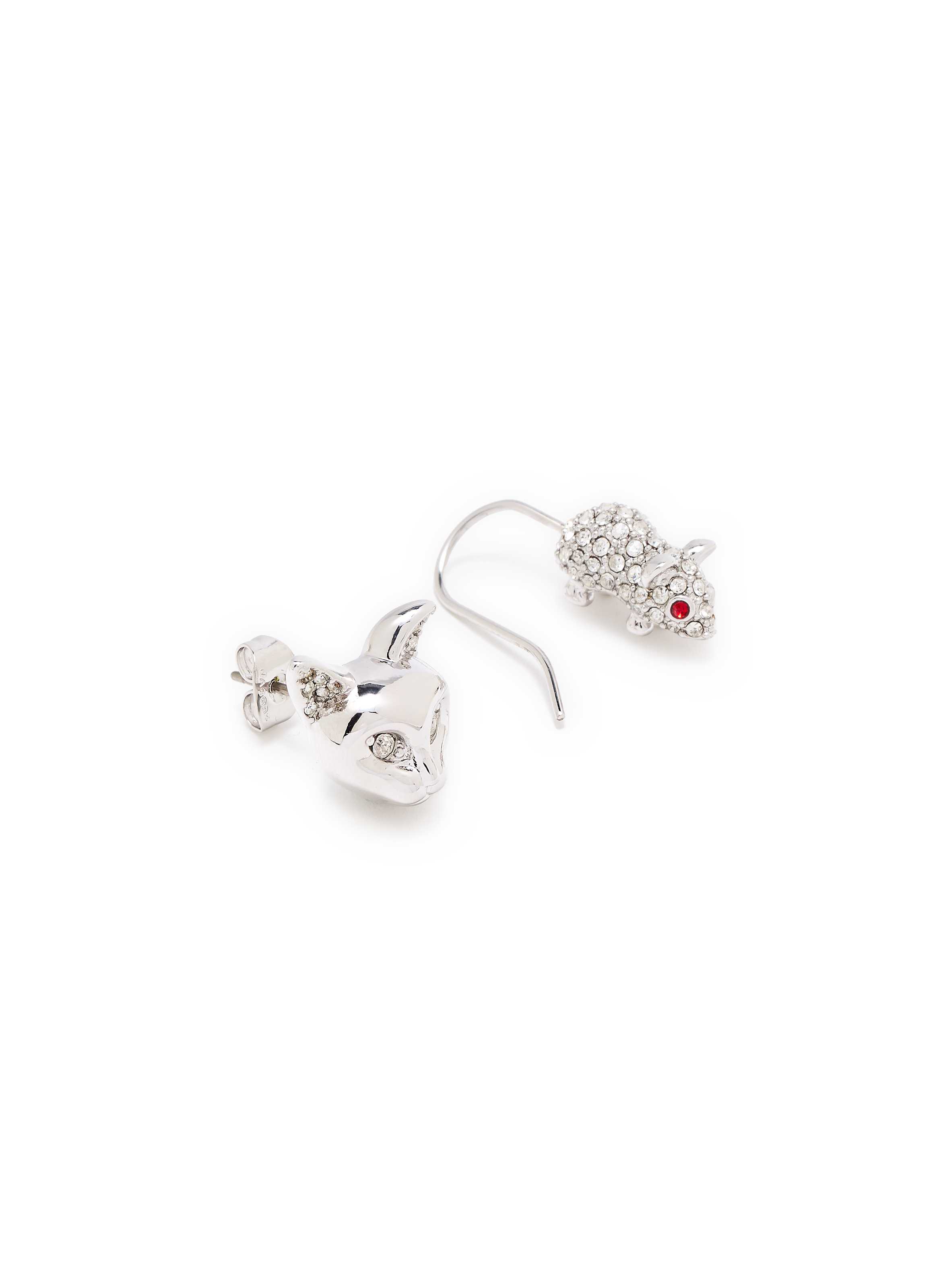 Boucles d'oreille Chat et souris  MARC JACOBS Argent