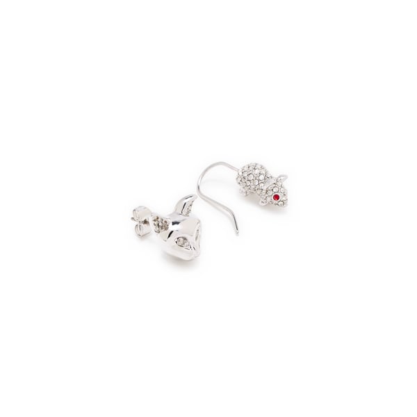Boucles d'oreille Chat et souris