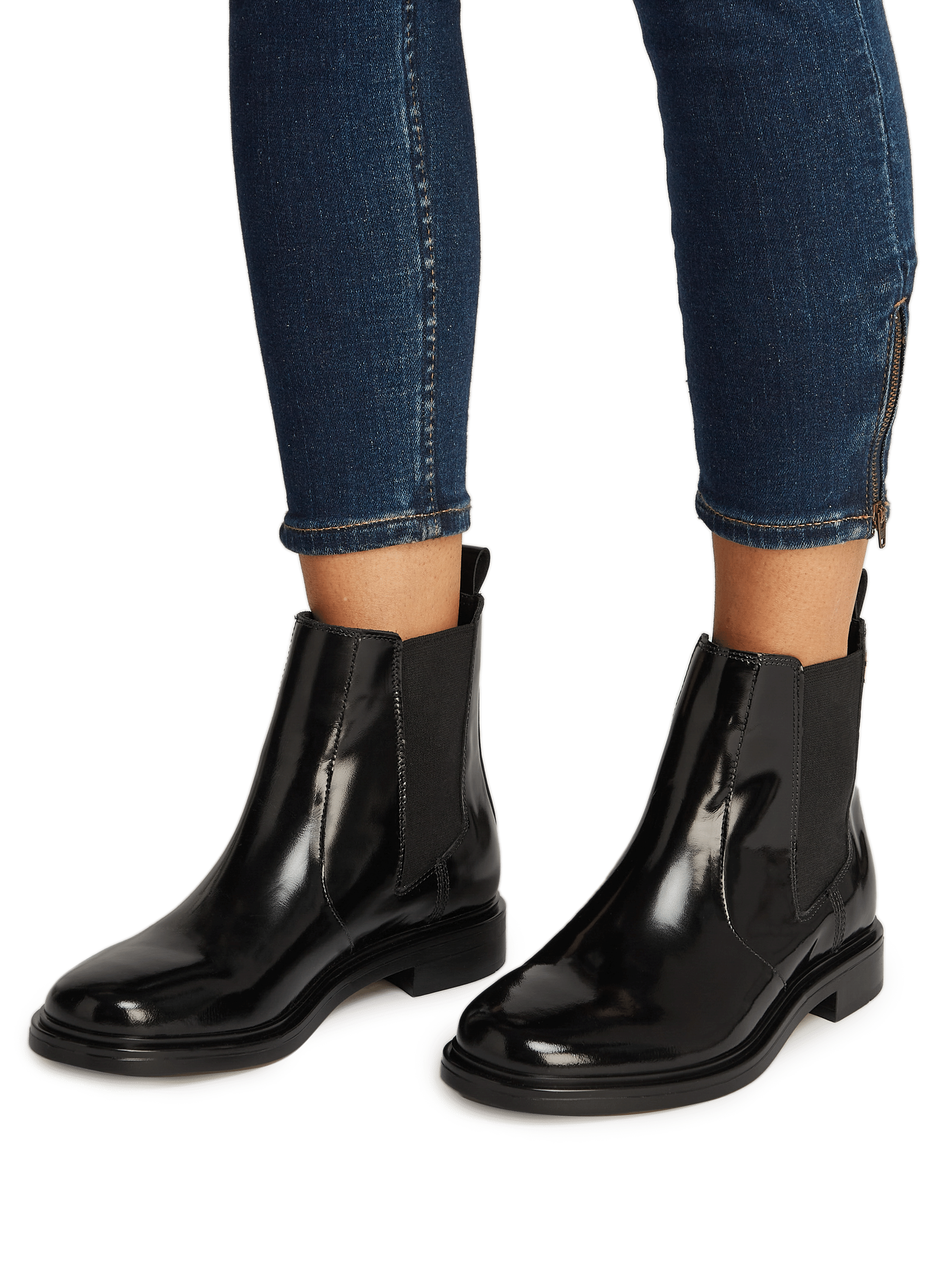 Patent leather Chelsea boots TOMMY HILFIGER Black