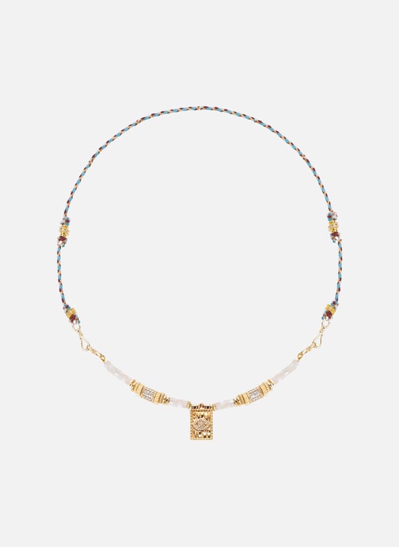Collier sautoir chamane Blanc by HIPANEMA HIPANEMA Collier sautoir chamane Blanc