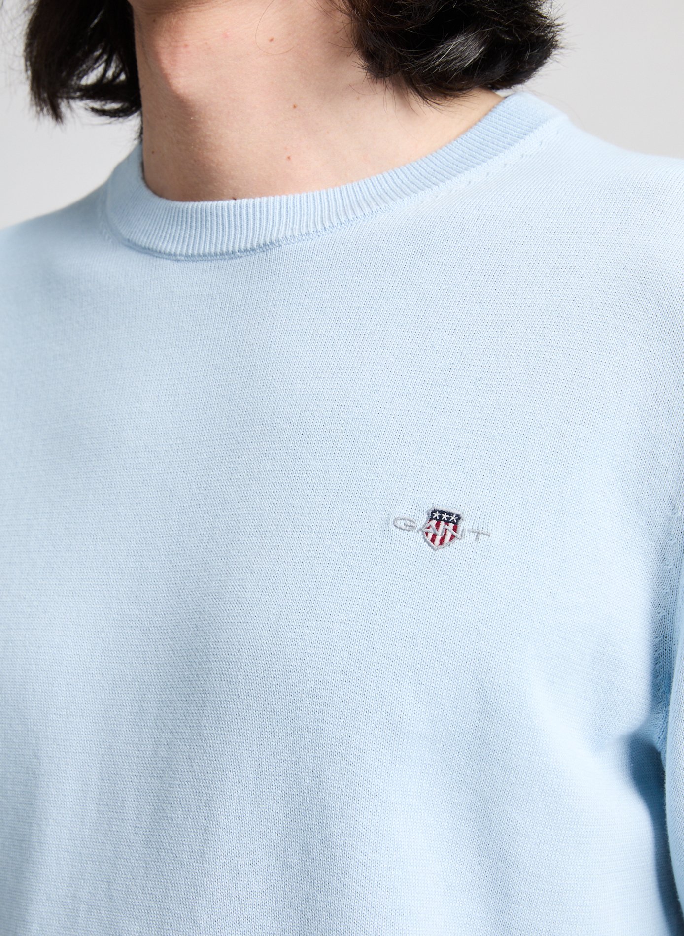 Cotton round neck Sweatshirt GANT Blue