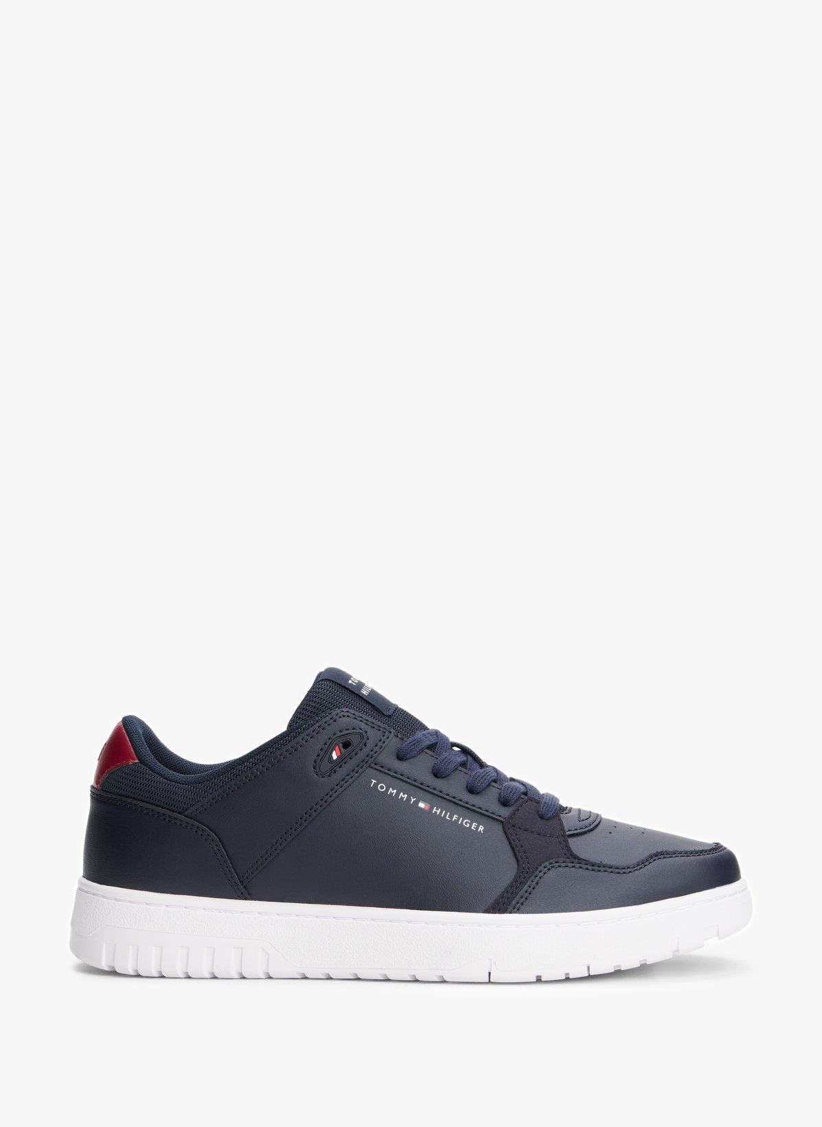 Chaussures de basket multitextures crantées avec cuir