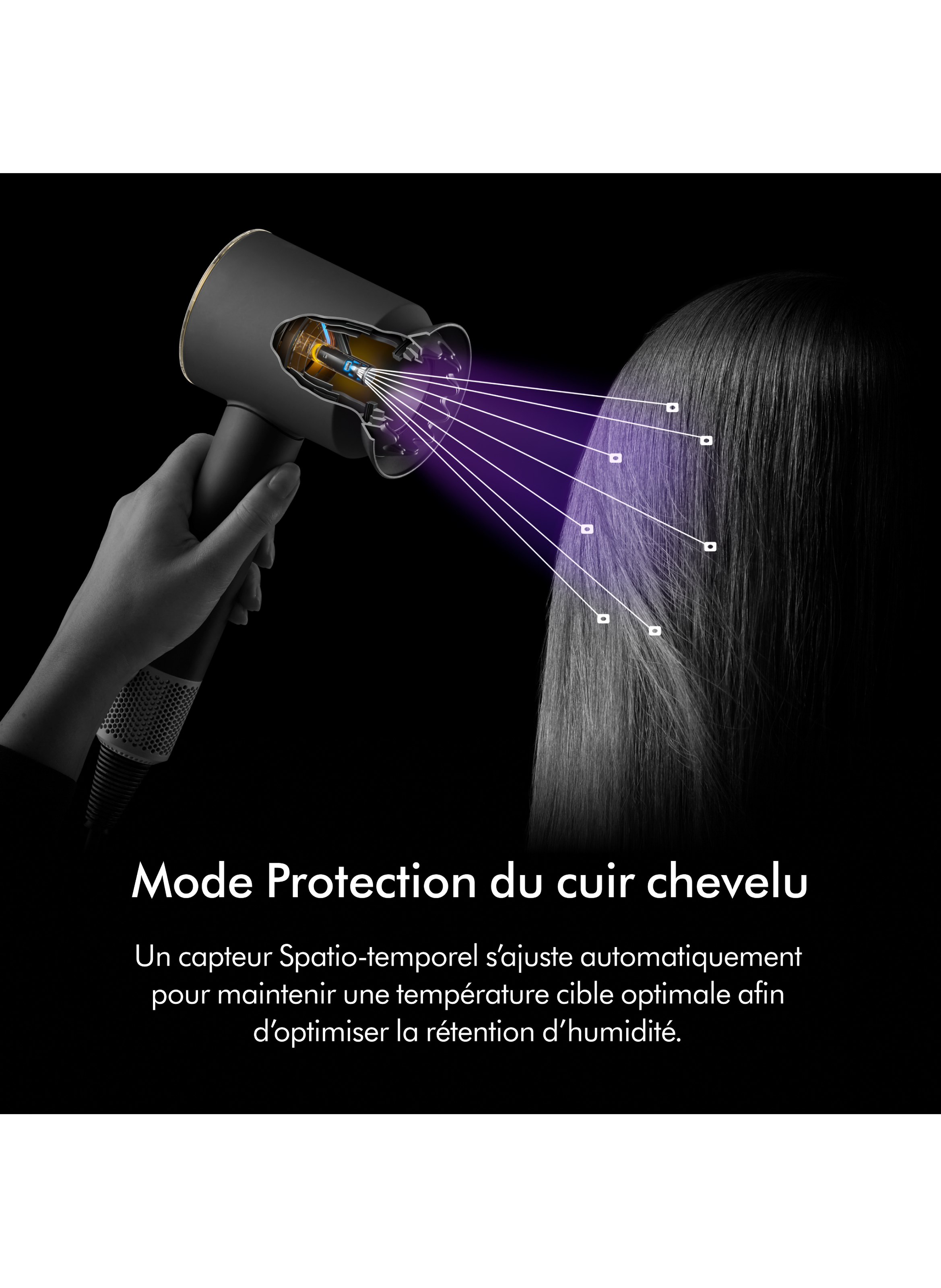 Supersonic Nural™ Cheveux bouclés à frisés or rose et céramique No color