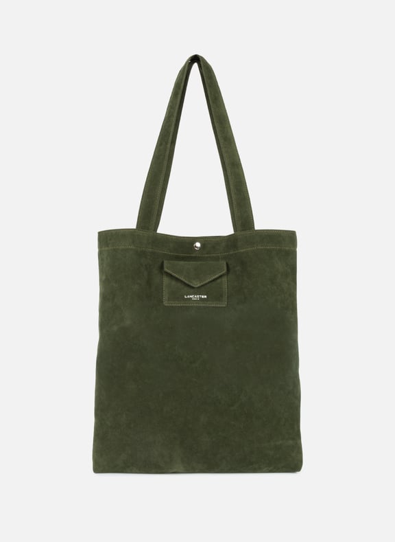 Sac cabas épaule - suédine kba Vert by LANCASTER LANCASTER Sac cabas épaule - suédine kba Vert
