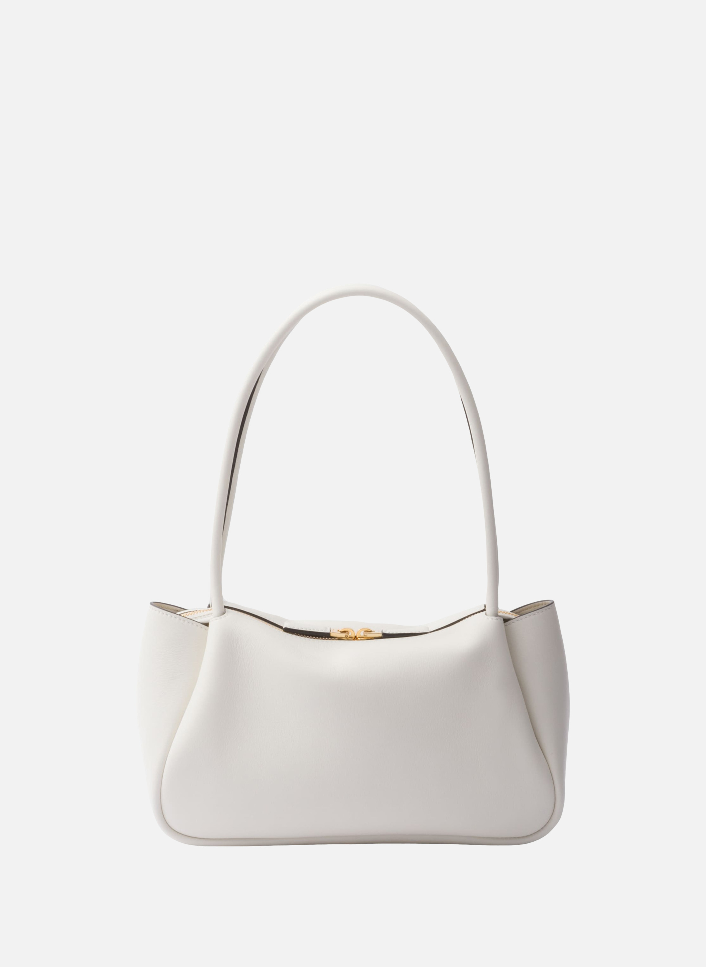 Sac à bandoulière prada darling en cuir PRADA Blanc
