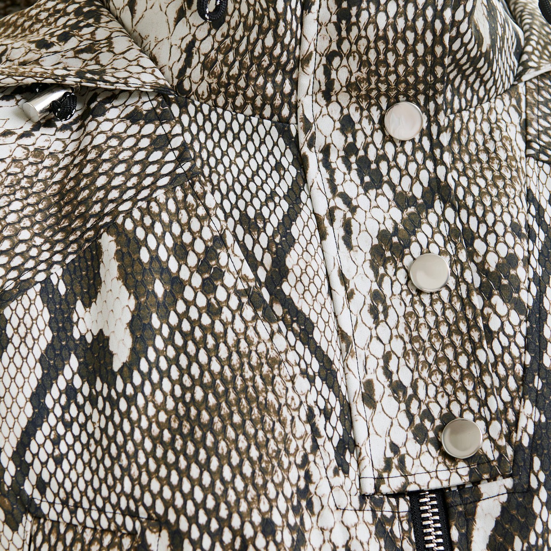 Parka col montant en coton identify ESSENTIEL ANTWERP Vert