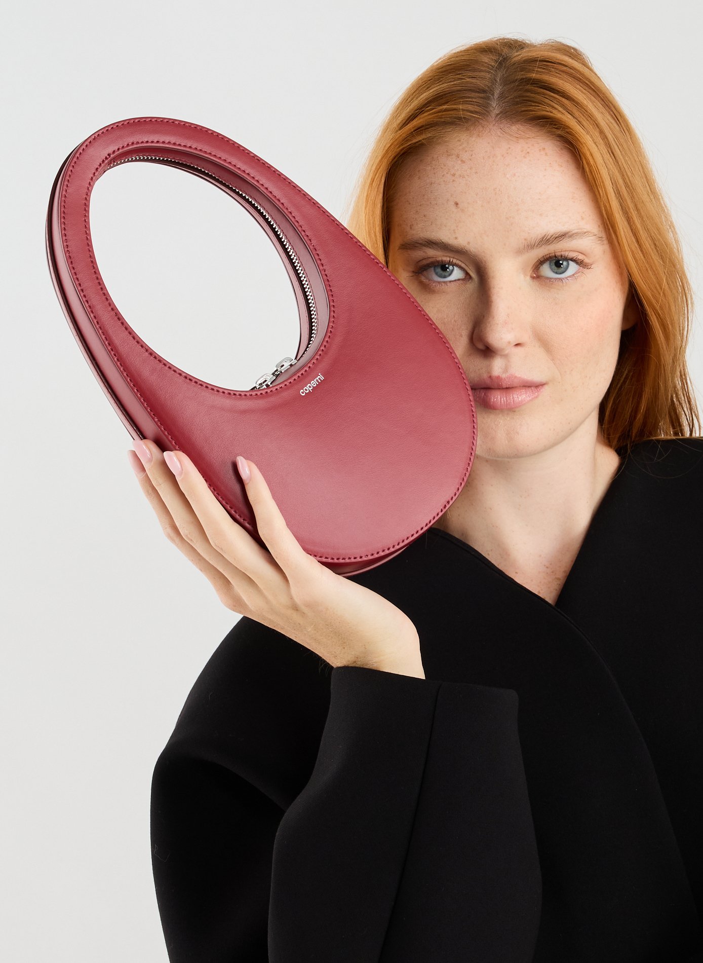 Swipe mini leather handbag COPERNI Red