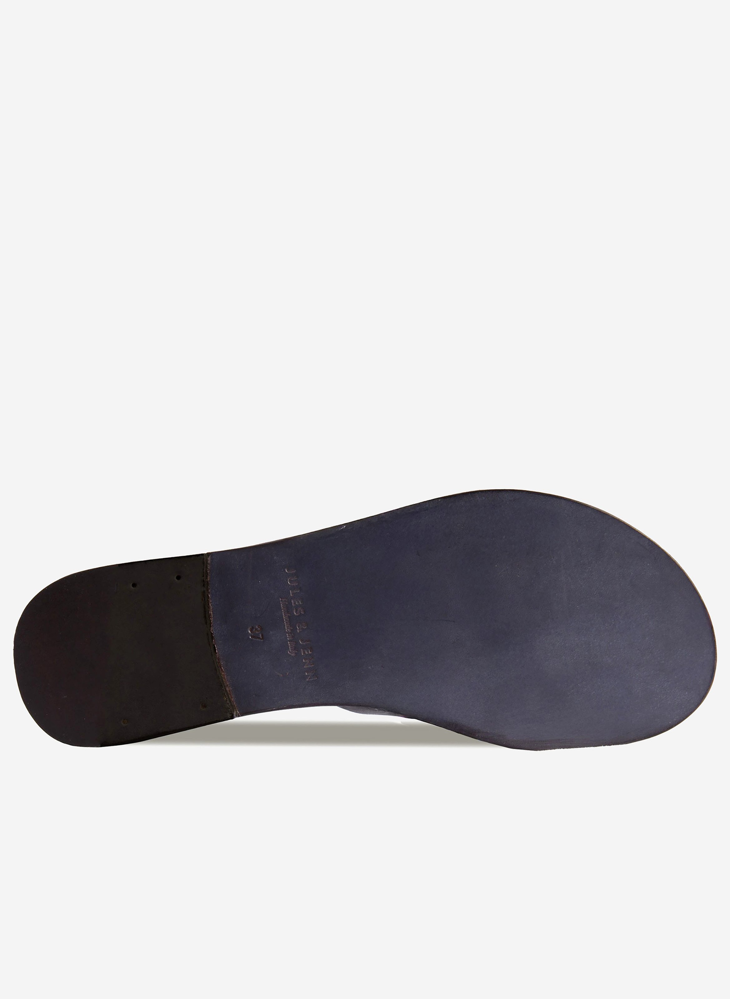 Mules plates jade cuir JULES & JENN Noir