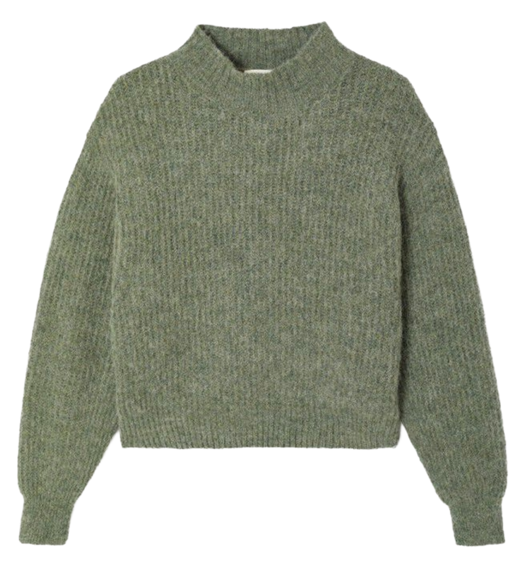 Pull droit col montant east AMERICAN VINTAGE Vert