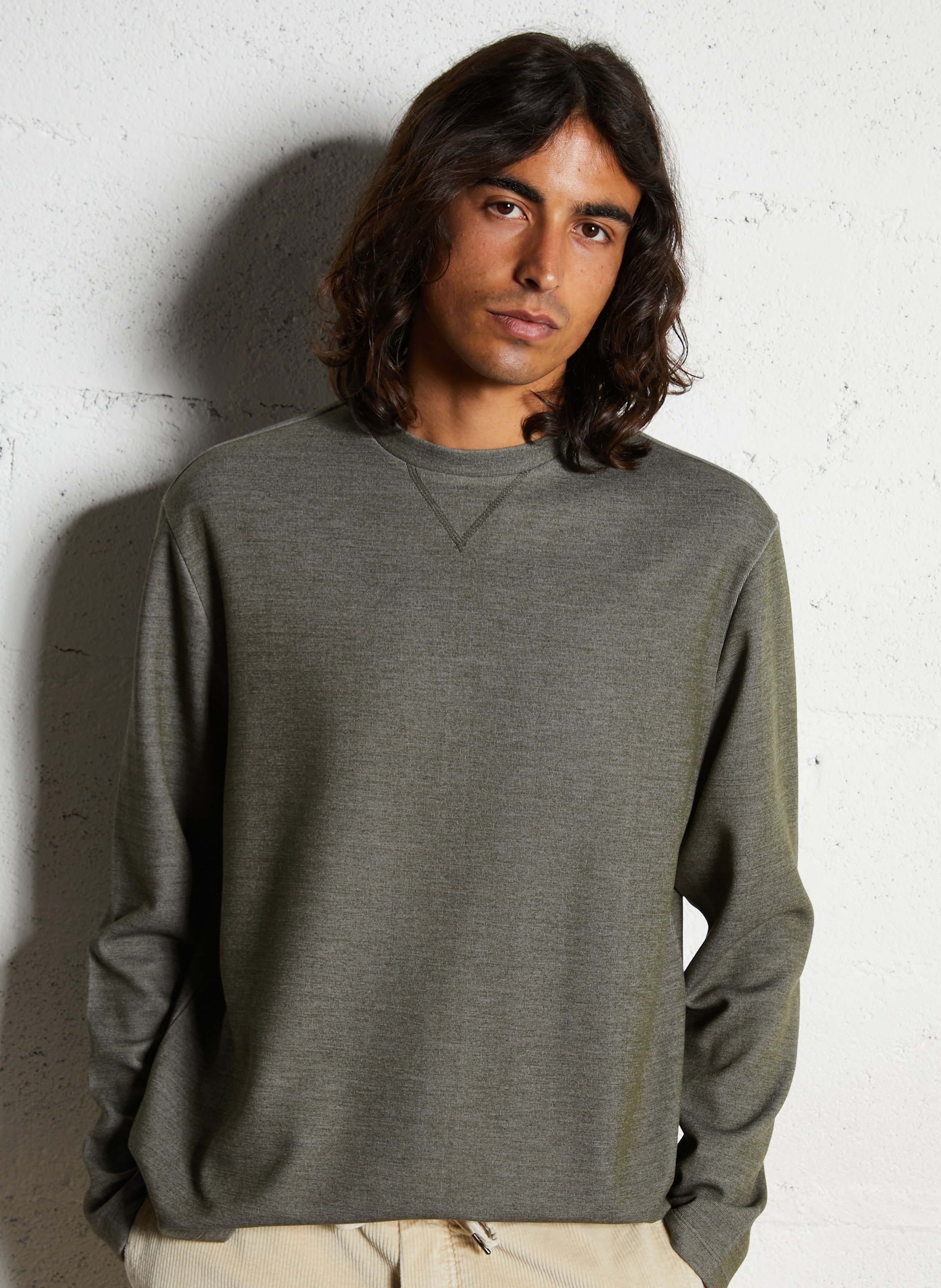 IKKS Tee-shirt droit col rond Kaki